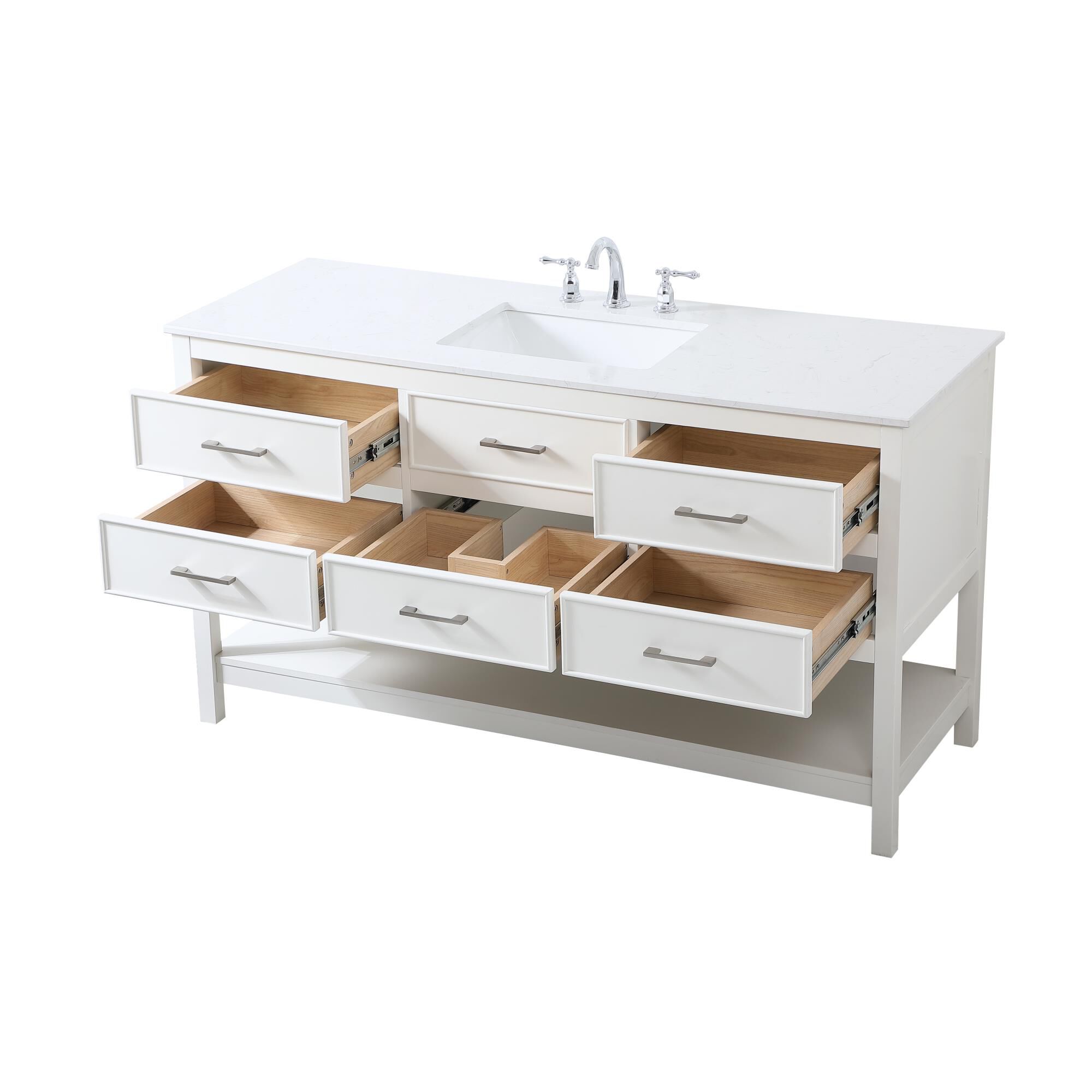 Shown in White finish