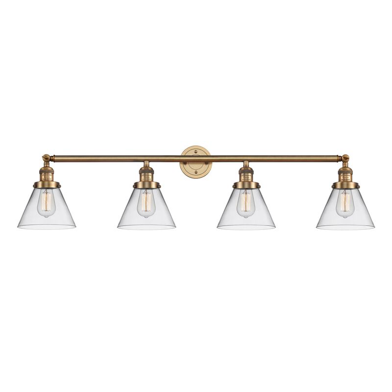 Bruno Marashlian Large Cone 43 Inch 4 Light Bath Vanity Light by Innovations Lighting