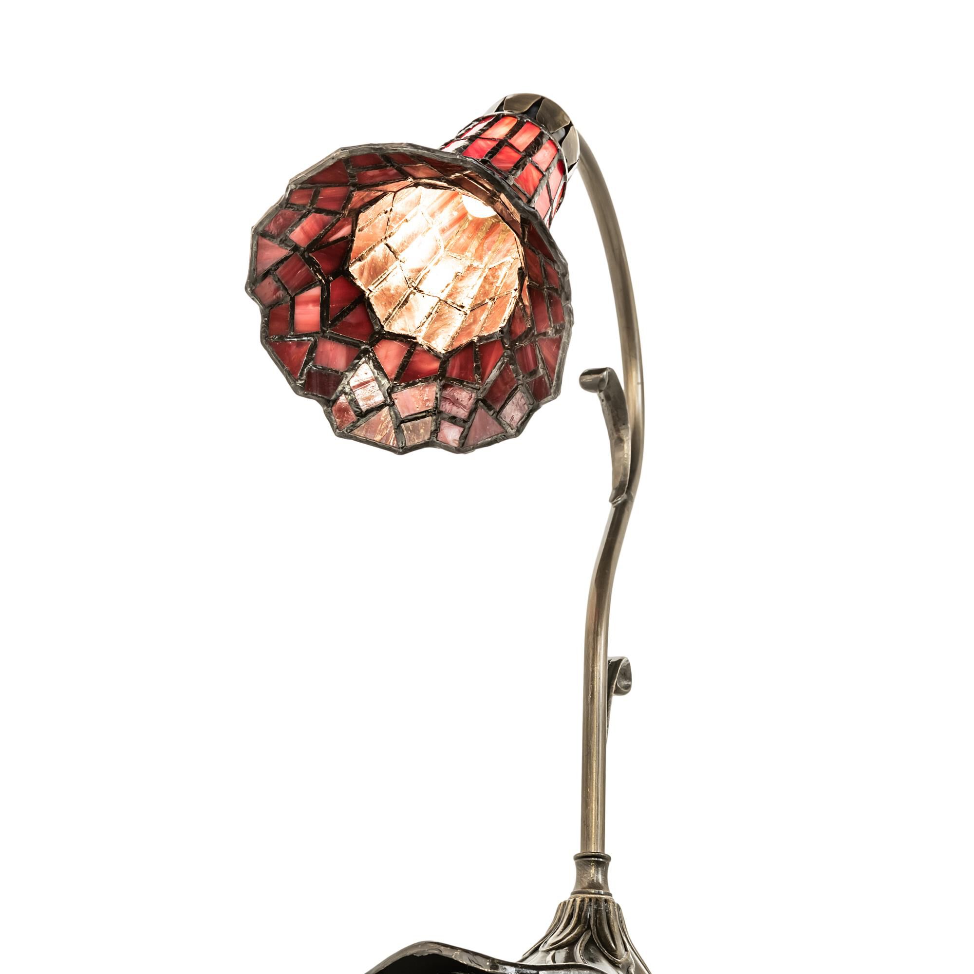 Stained Glass Pond Lily 15 Inch Accent Lamp by Meyda Lighting