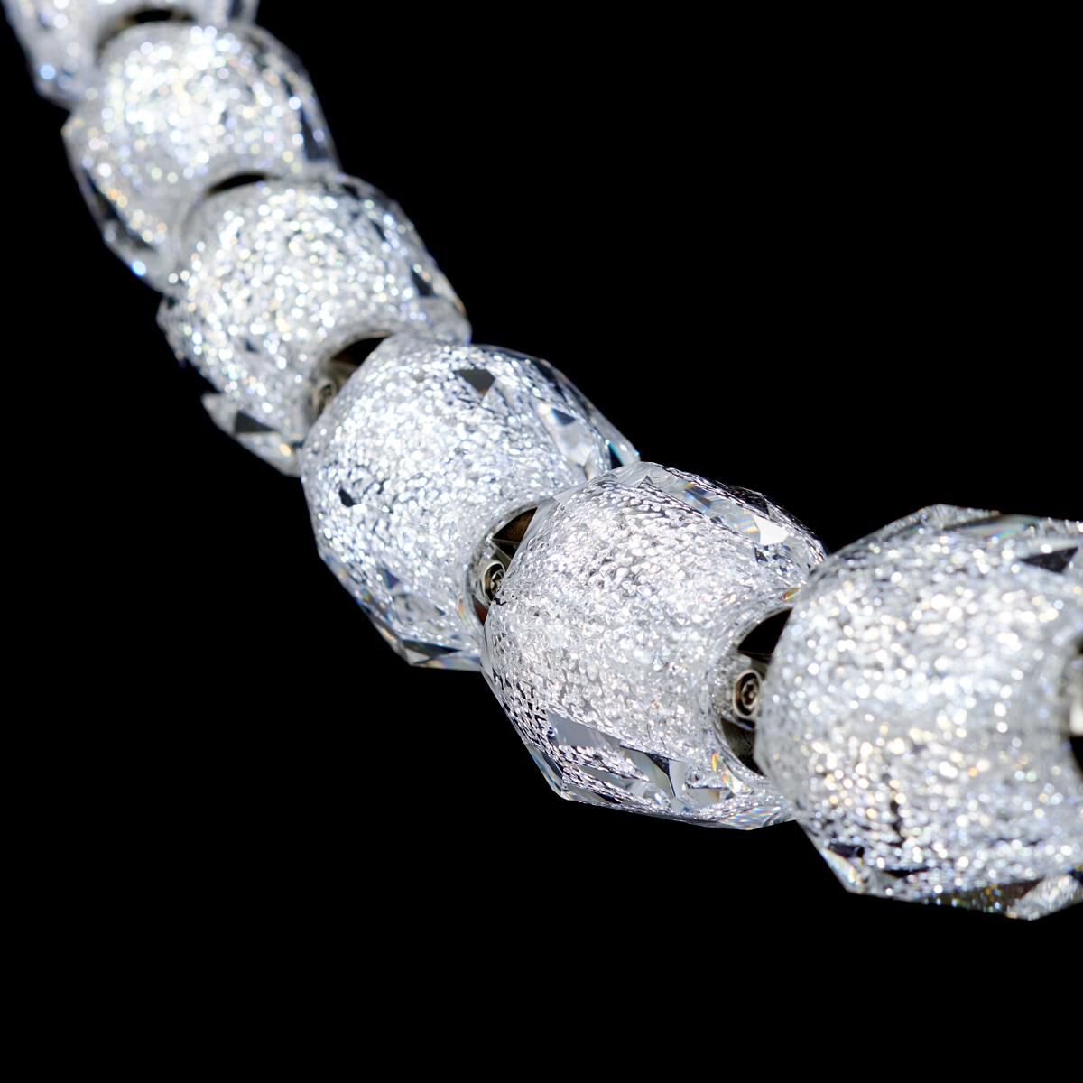 Shown in Polished Nickel finish and Radiance crystal and Crystal glass