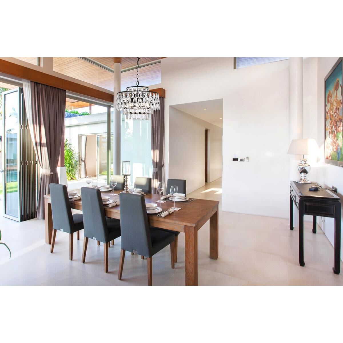 Mila 18 Inch 5 Light Mini Chandelier by Elegant Lighting