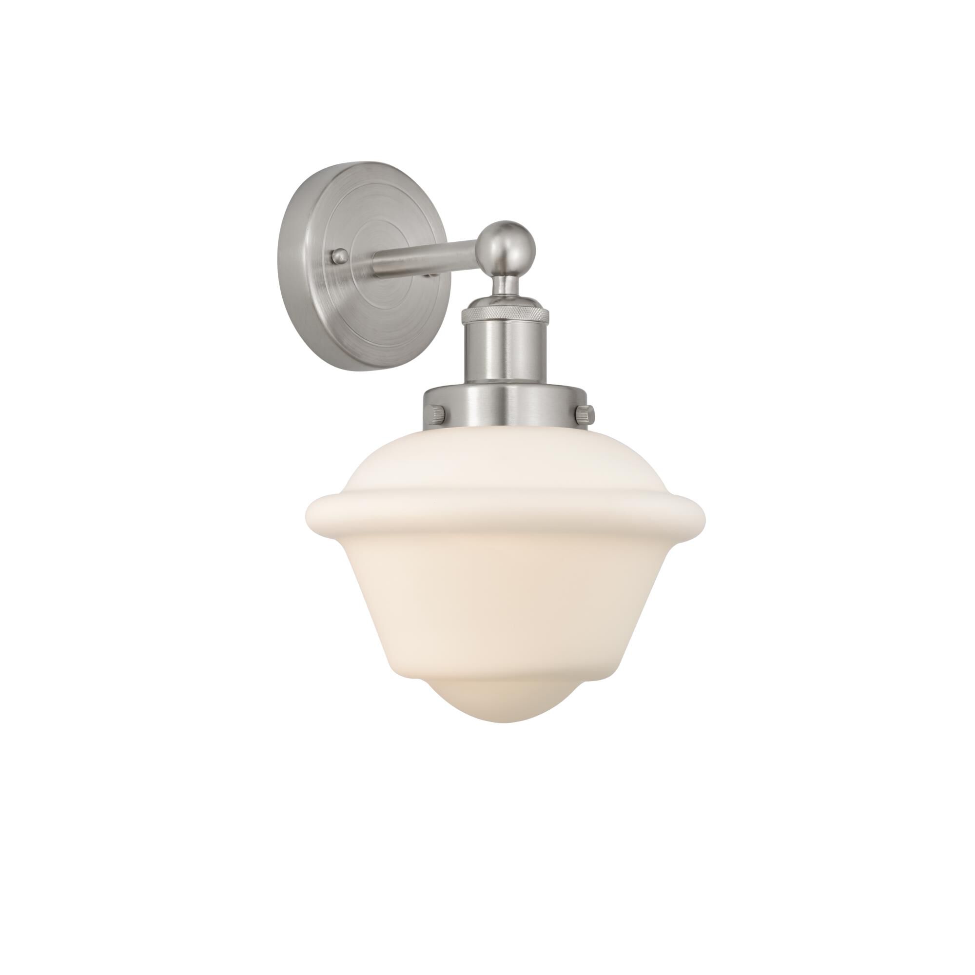 Shown in Brushed Satin Nickel, Matte White finish and Matte White glass and Matte White Glass shade