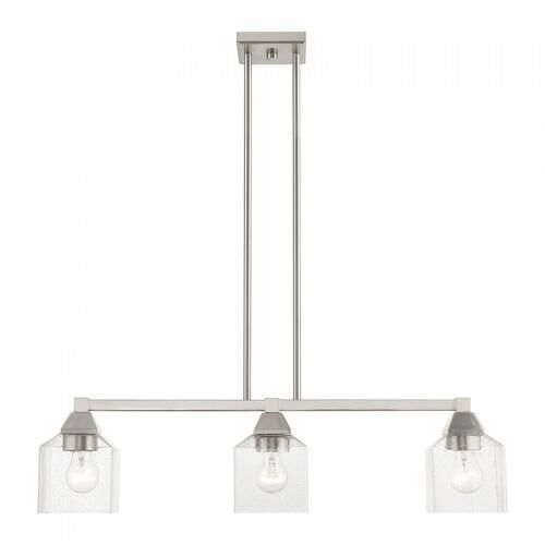 Aragon 30 Inch 3 Light Linear Suspension Light by Livex Lighting