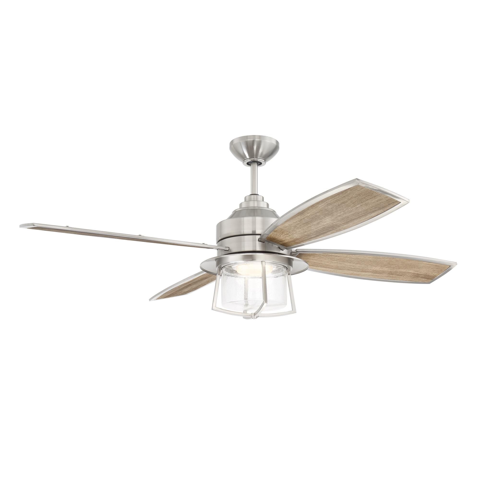 Waterfront Outdoor Rated 52 Inch Ceiling Fan with Light Kit,