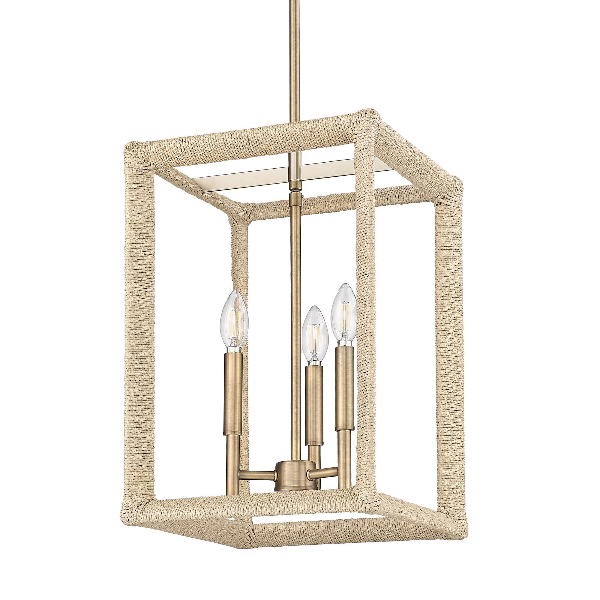 Shown in Modern Brass finish and Modern Brass shade