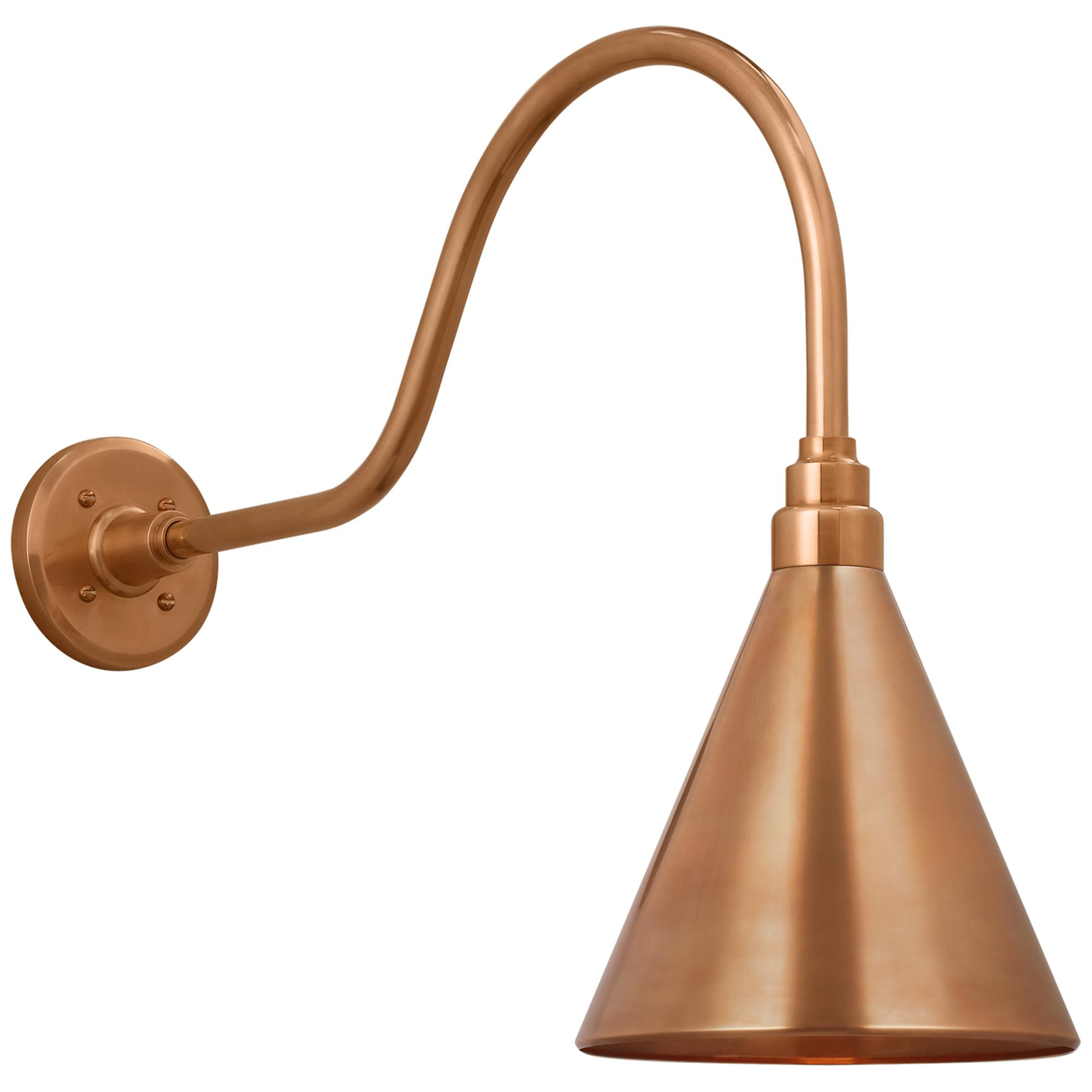 Shown in Soft Copper finish and Copper shade