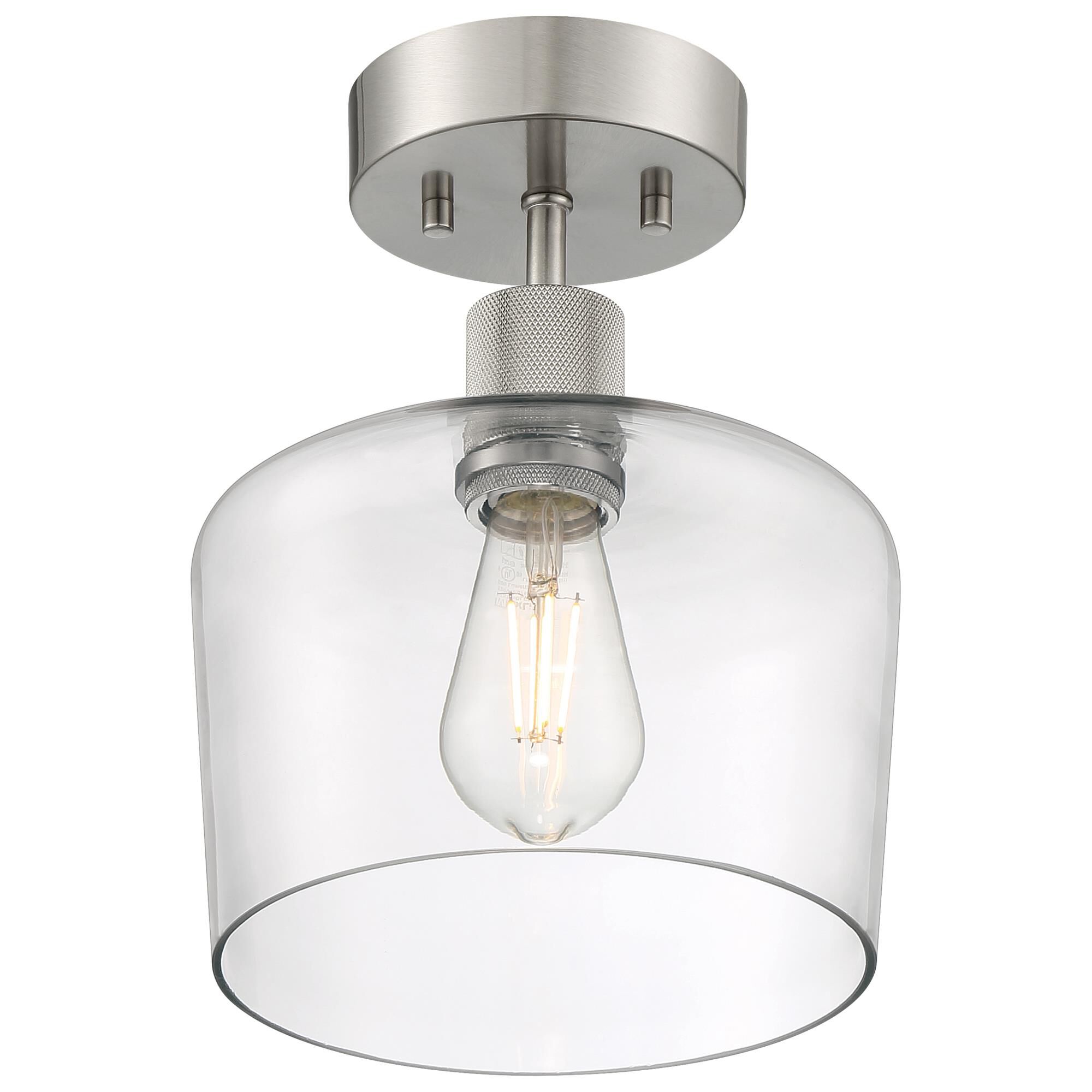 Port Nine 9 Inch 1 Light LED Semi Flush Mount by Access Lighting