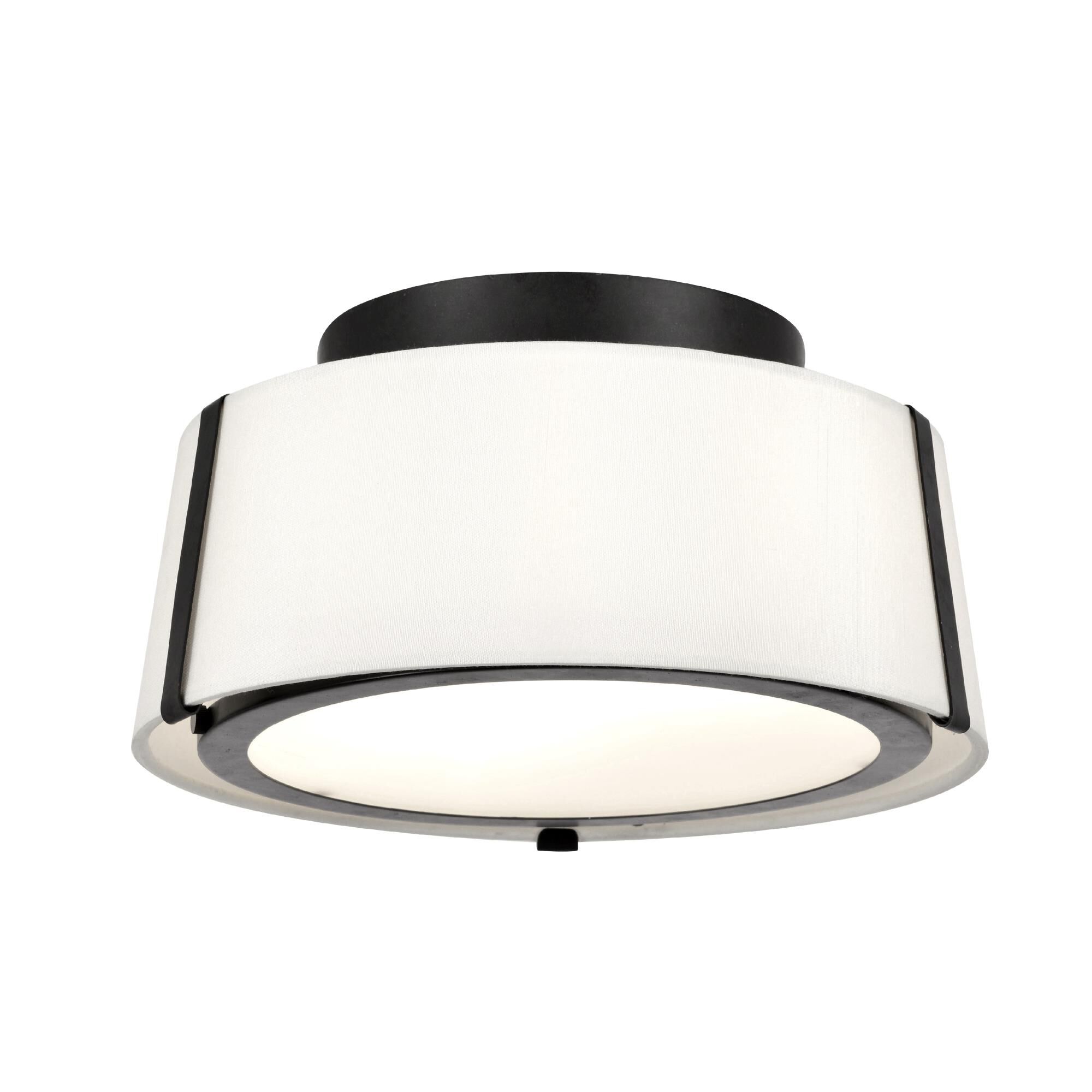 Fulton 12 Inch 2 Light Semi Flush Mount by Crystorama
