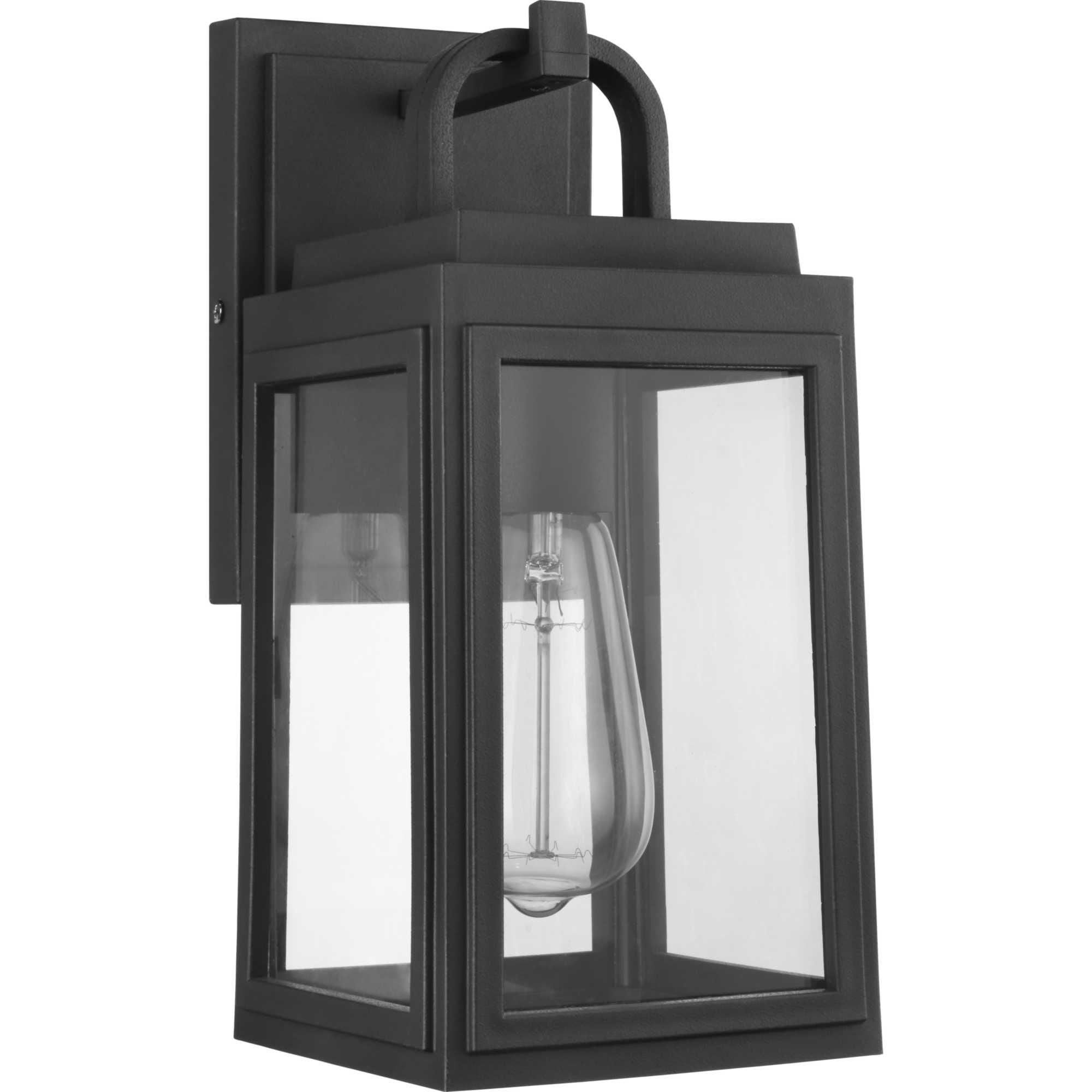 Shown in Textured Black finish and Clear glass