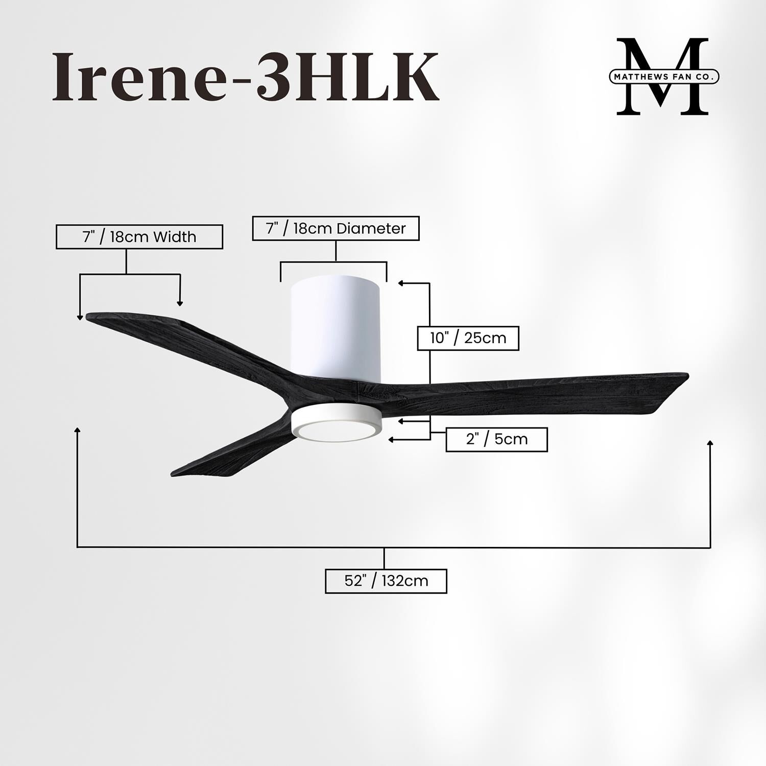 Shown in White finish