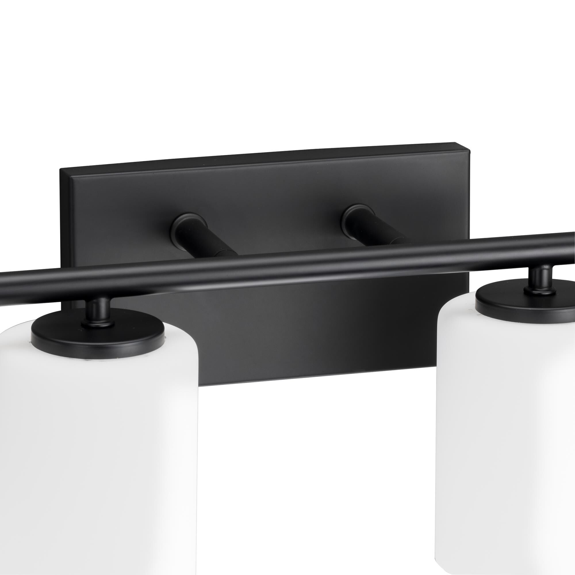 Shown in Black finish and Etched White Cylindrical glass