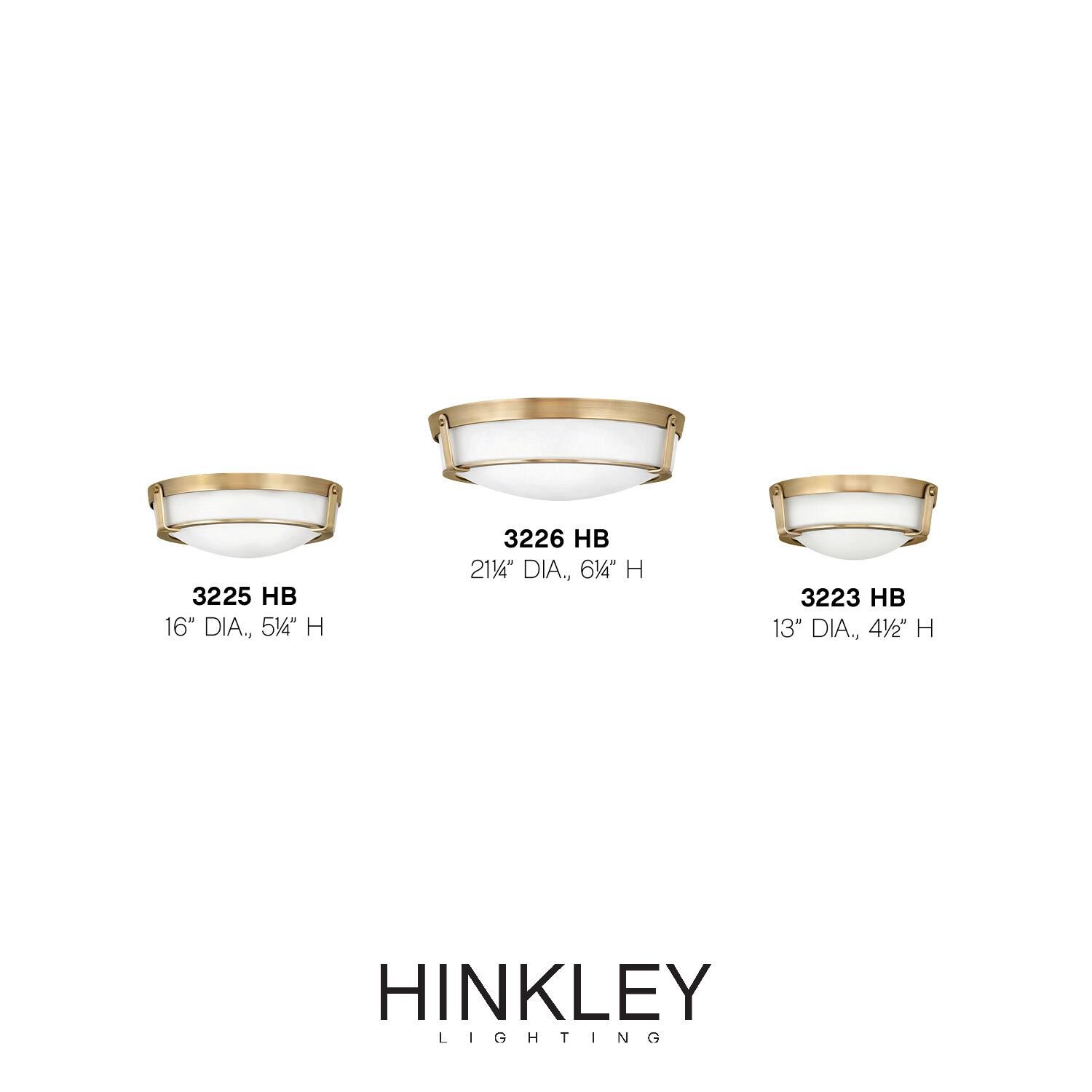 Hathaway 16 Inch 3 Light Flush Mount by Hinkley Lighting