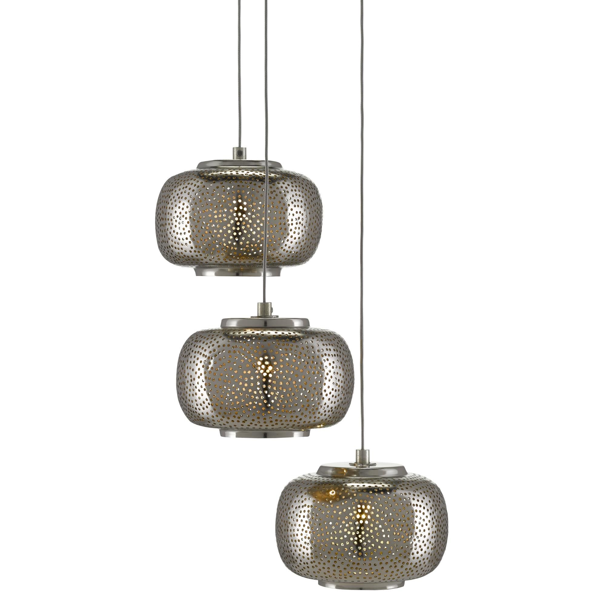 Pepper 3 Light LED Multi Light Pendant by Currey and Company