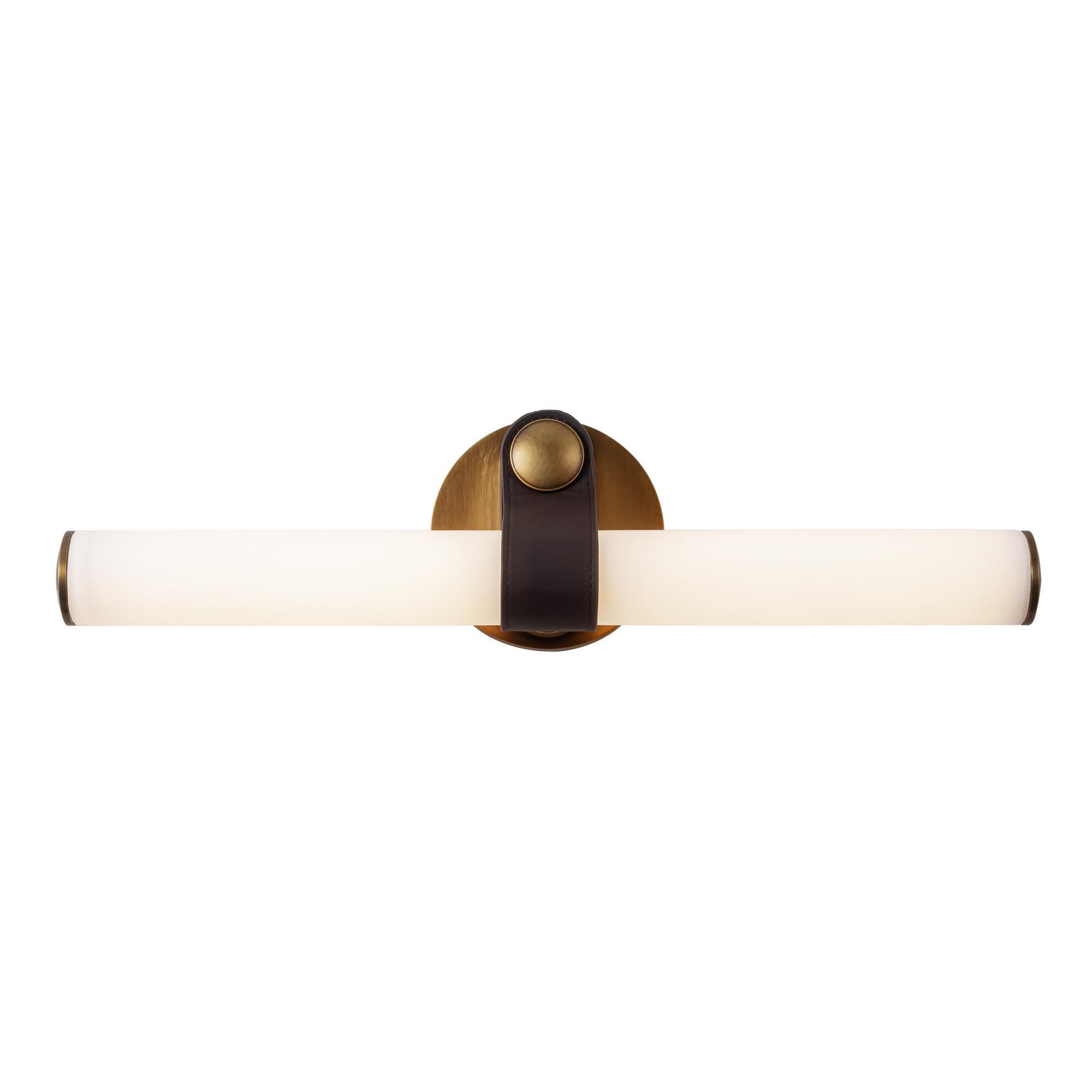 Shown in Vintage Brass finish and Glossy Opal glass