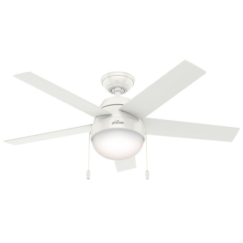 Anslee 46 Inch Ceiling Fan with Light Kit by Hunter Fan