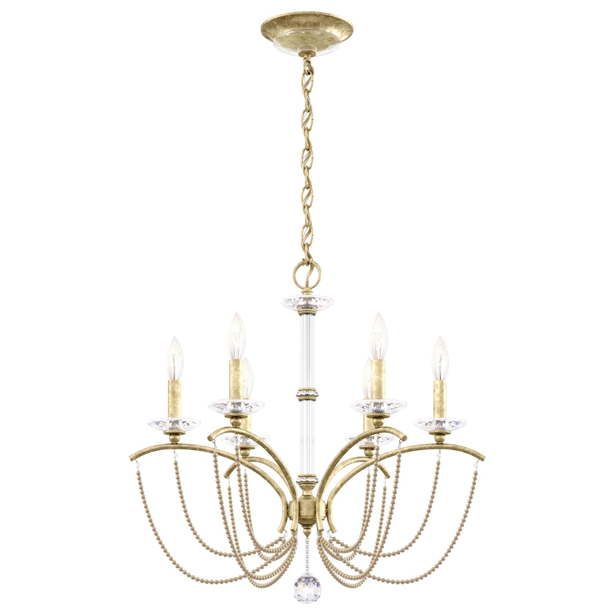 Shown in Heirloom Silver finish and Bronze Pearl crystal