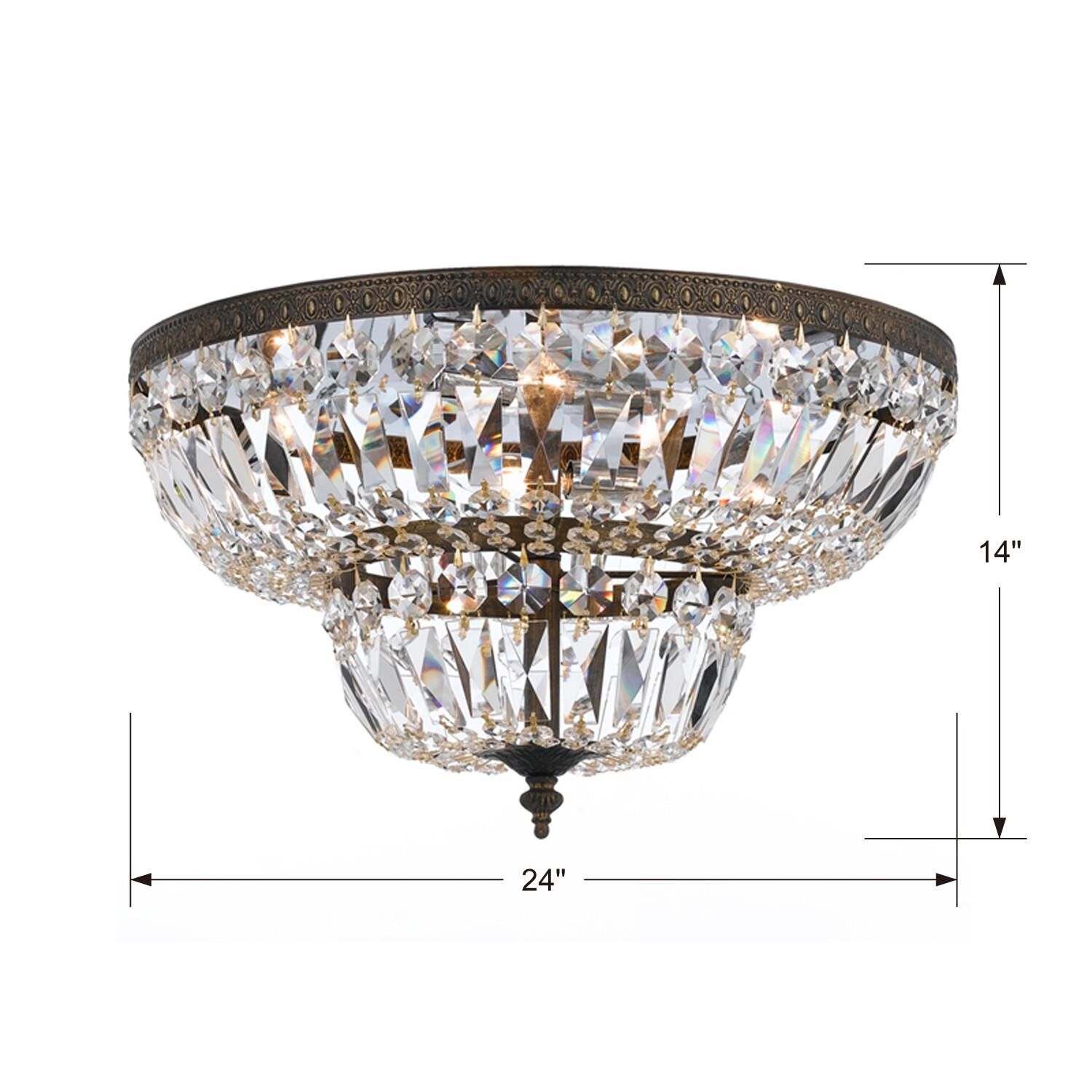 Shown in English Bronze finish and Clear Spectra crystal