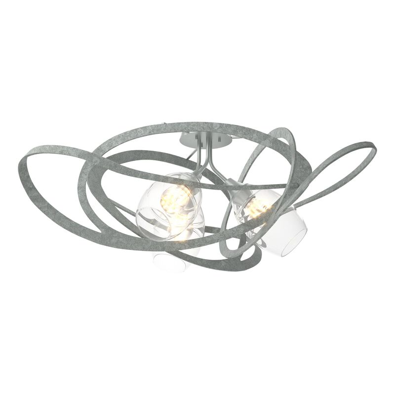 Nest 37 Inch 3 Light Semi Flush Mount by Hubbardton Forge