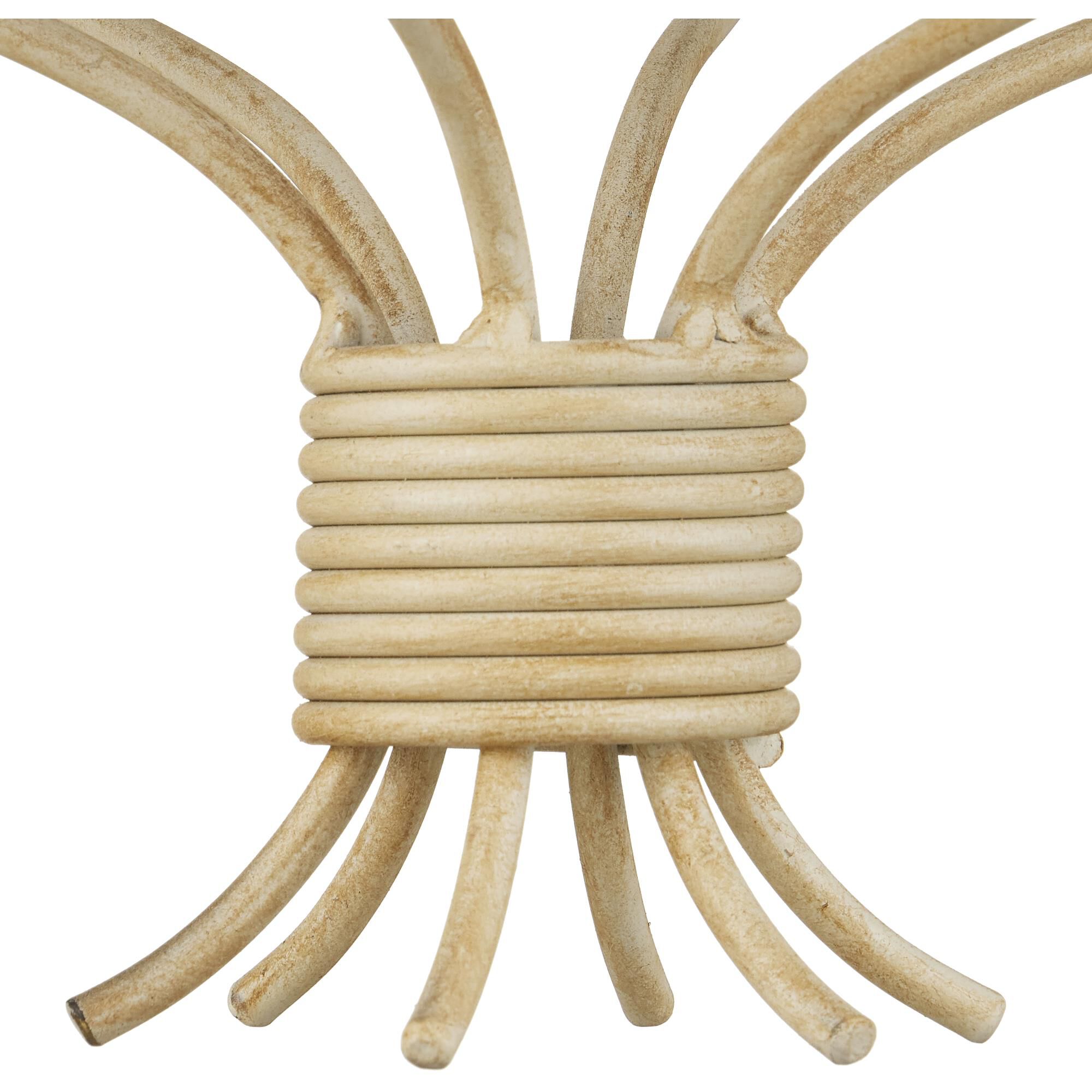 Maidenhair 18 Inch 5 Light Mini Chandelier by Currey and Company