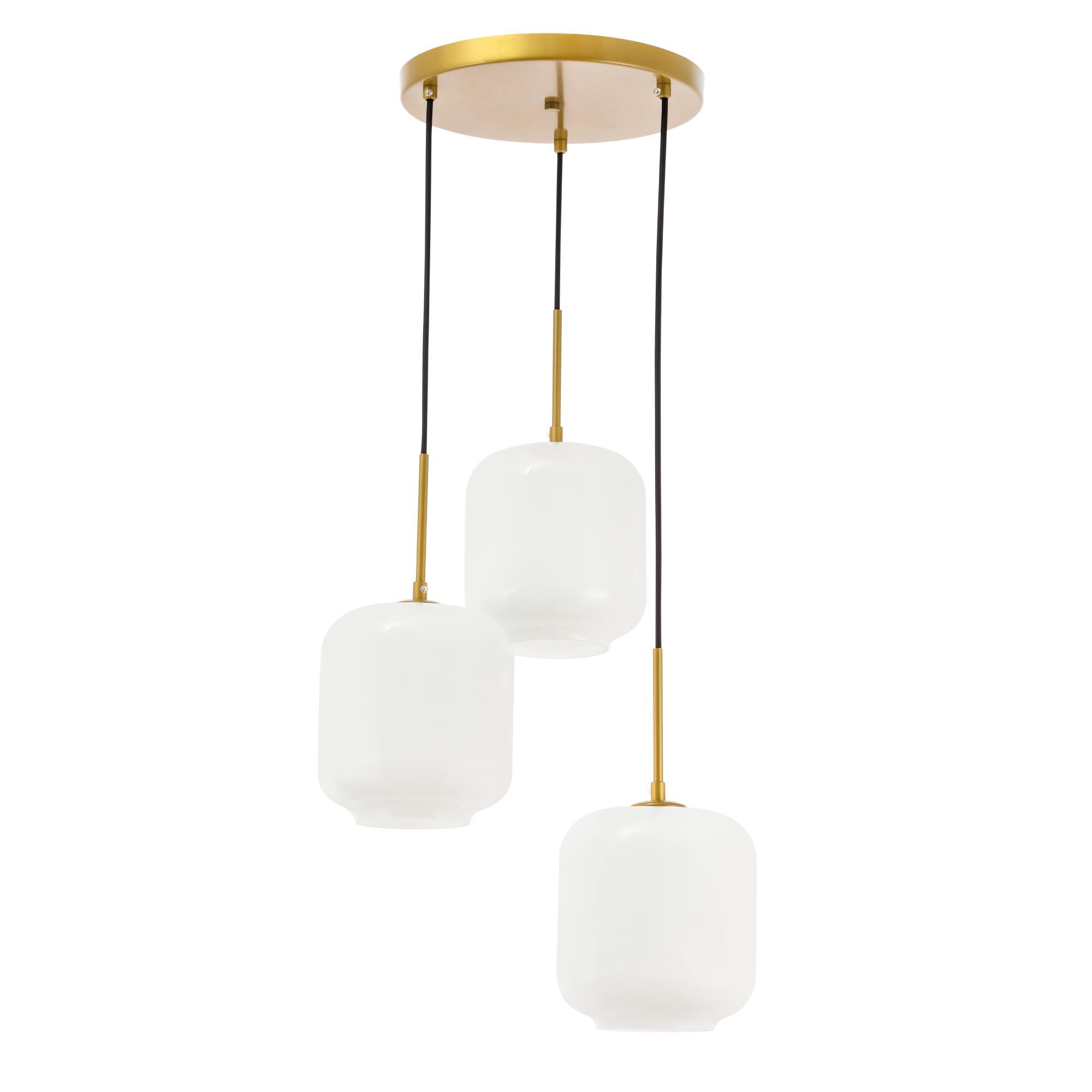 Collier 17 Inch 3 Light Multi Light Pendant by Elegant Lighting