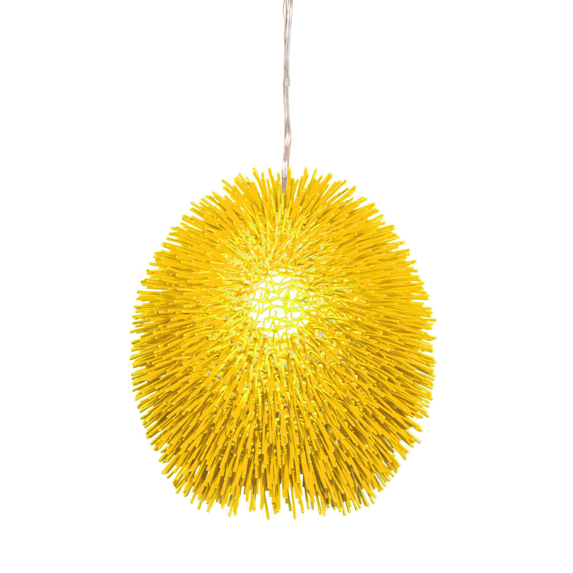 Shown in Un-Mellow Yellow finish and Recycled Steel shade