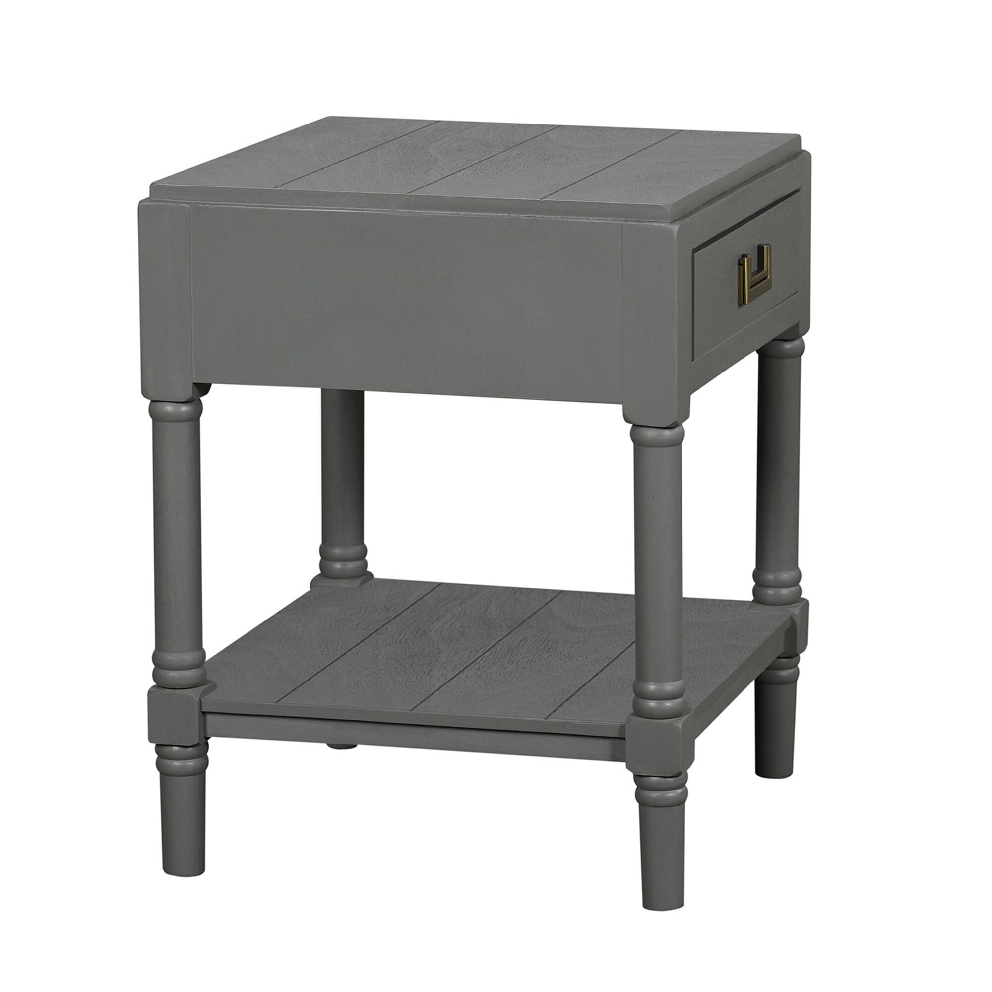 Shown in Carbon Gray, Antique Gold finish