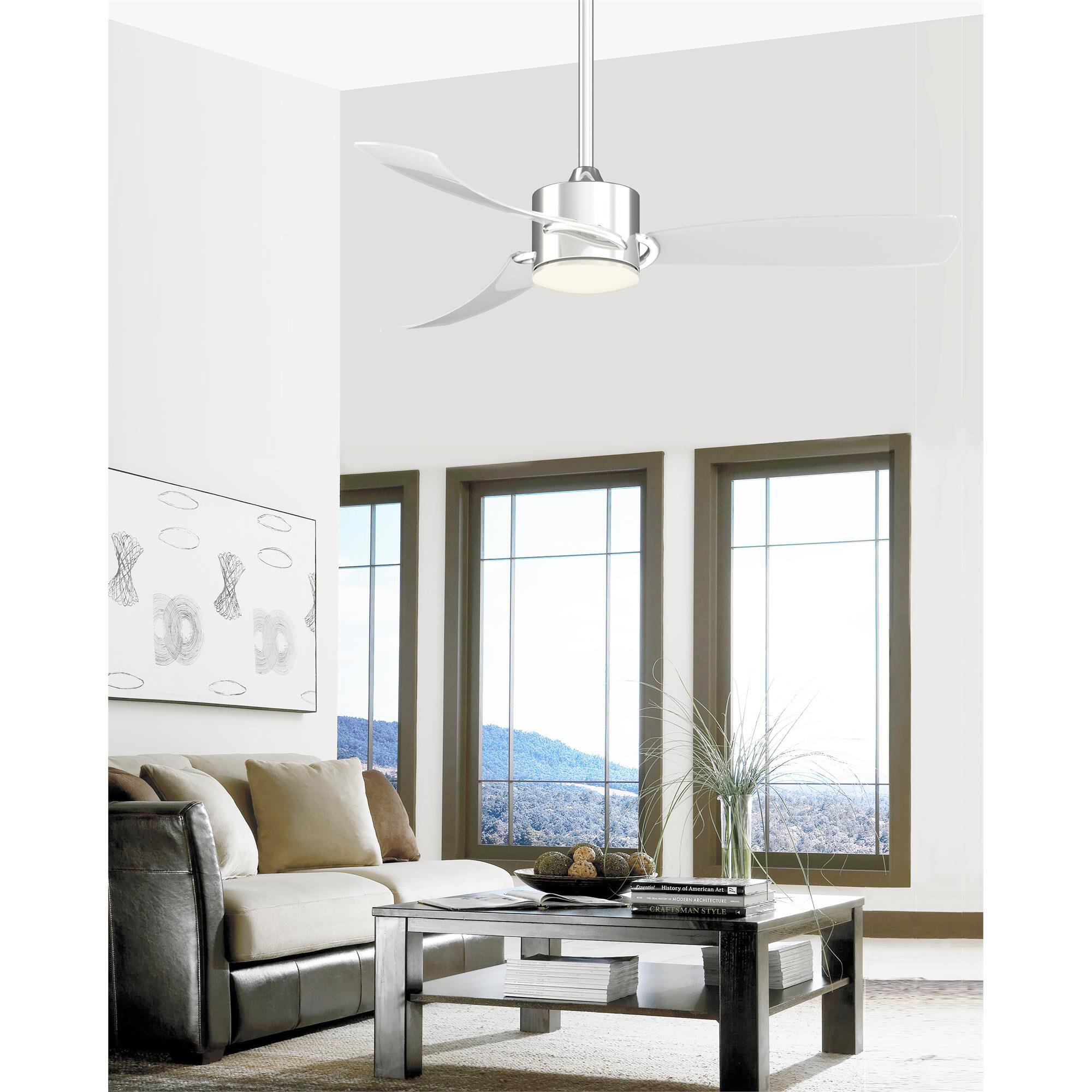 Sculptaire 52 Inch Ceiling Fan with Light Kit,