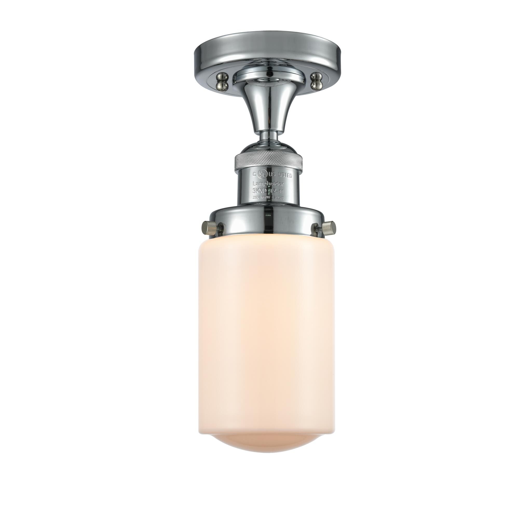 Bruno Marashlian Dover 4 Inch 1 Light Semi Flush Mount by Innovations Lighting