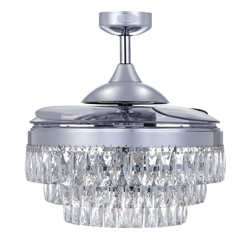 Veil 48 Inch Ceiling Fan with Light Kit by Beacon Lighting