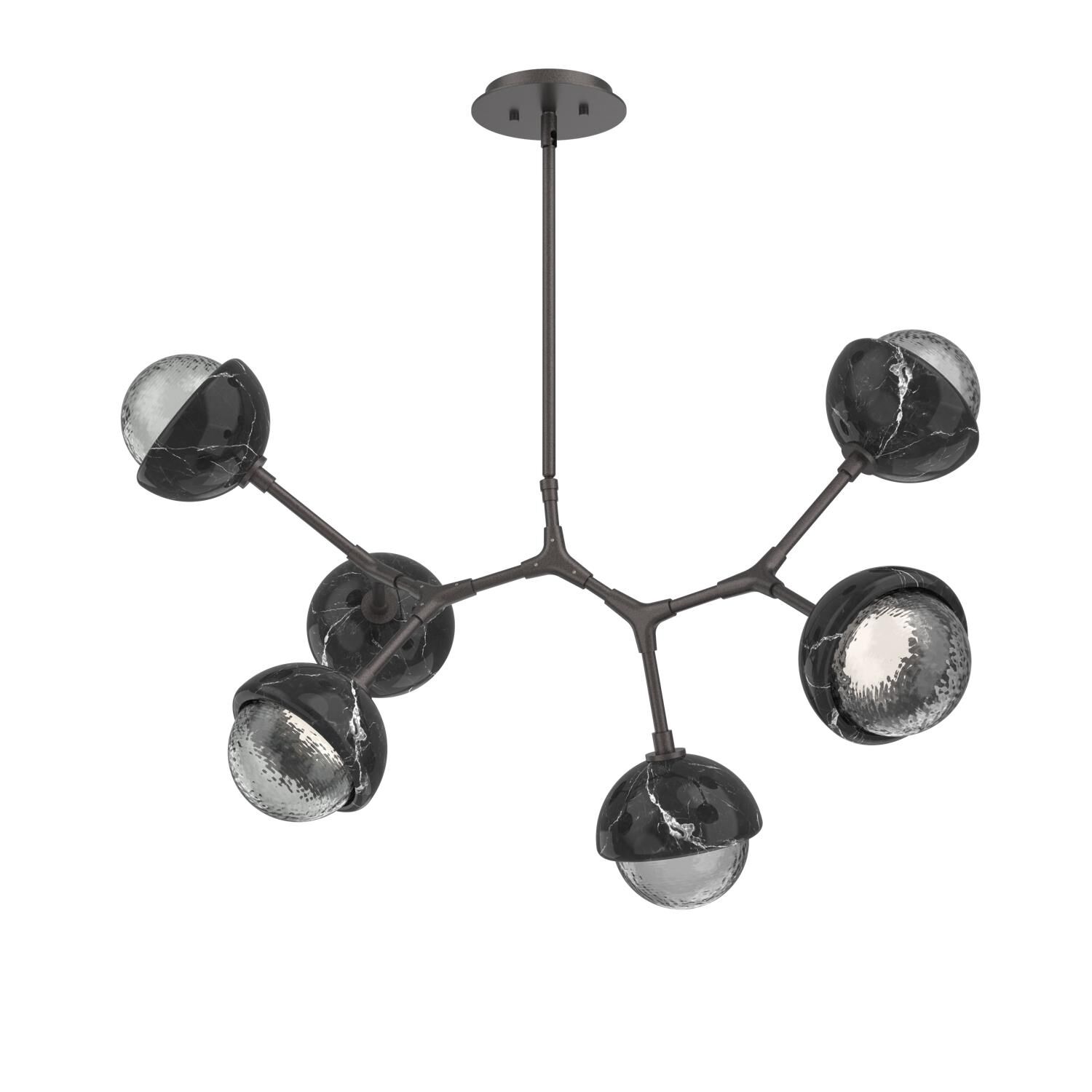 Shown in Graphite finish and Smoke glass and Black Marble accent