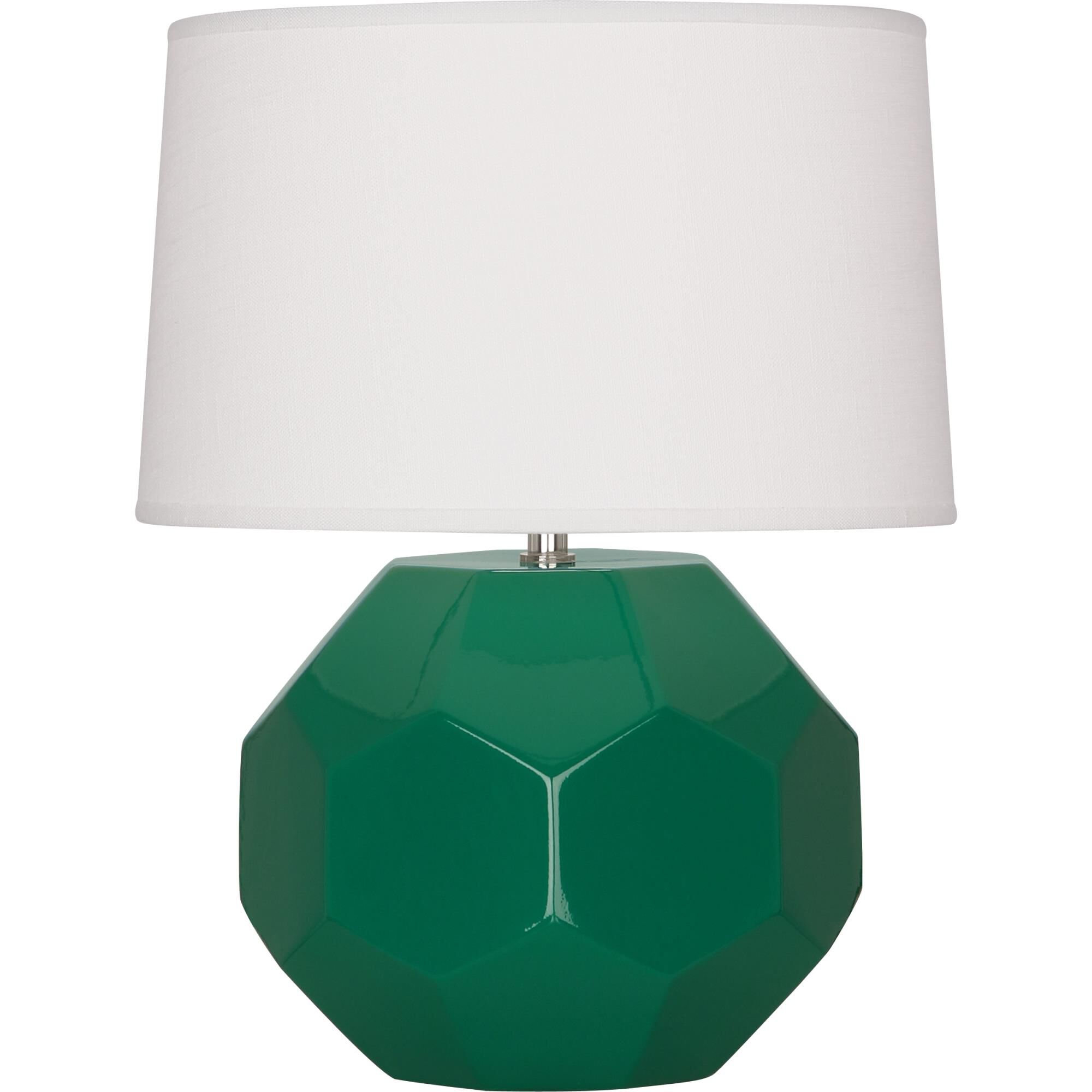 Shown in Emerald Green Glazed Ceramic finish