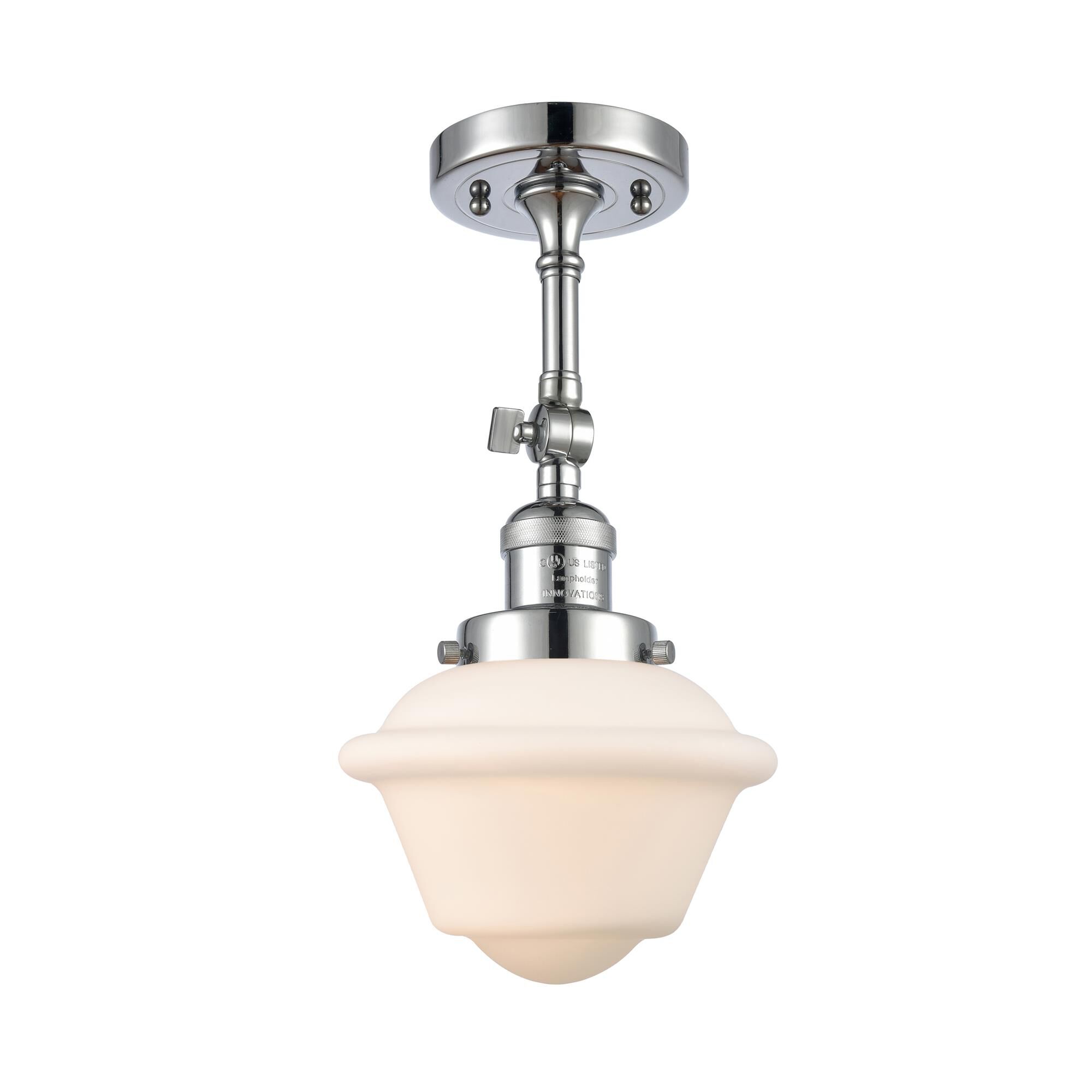 Shown in Polished Chrome finish and Matte White Cased glass