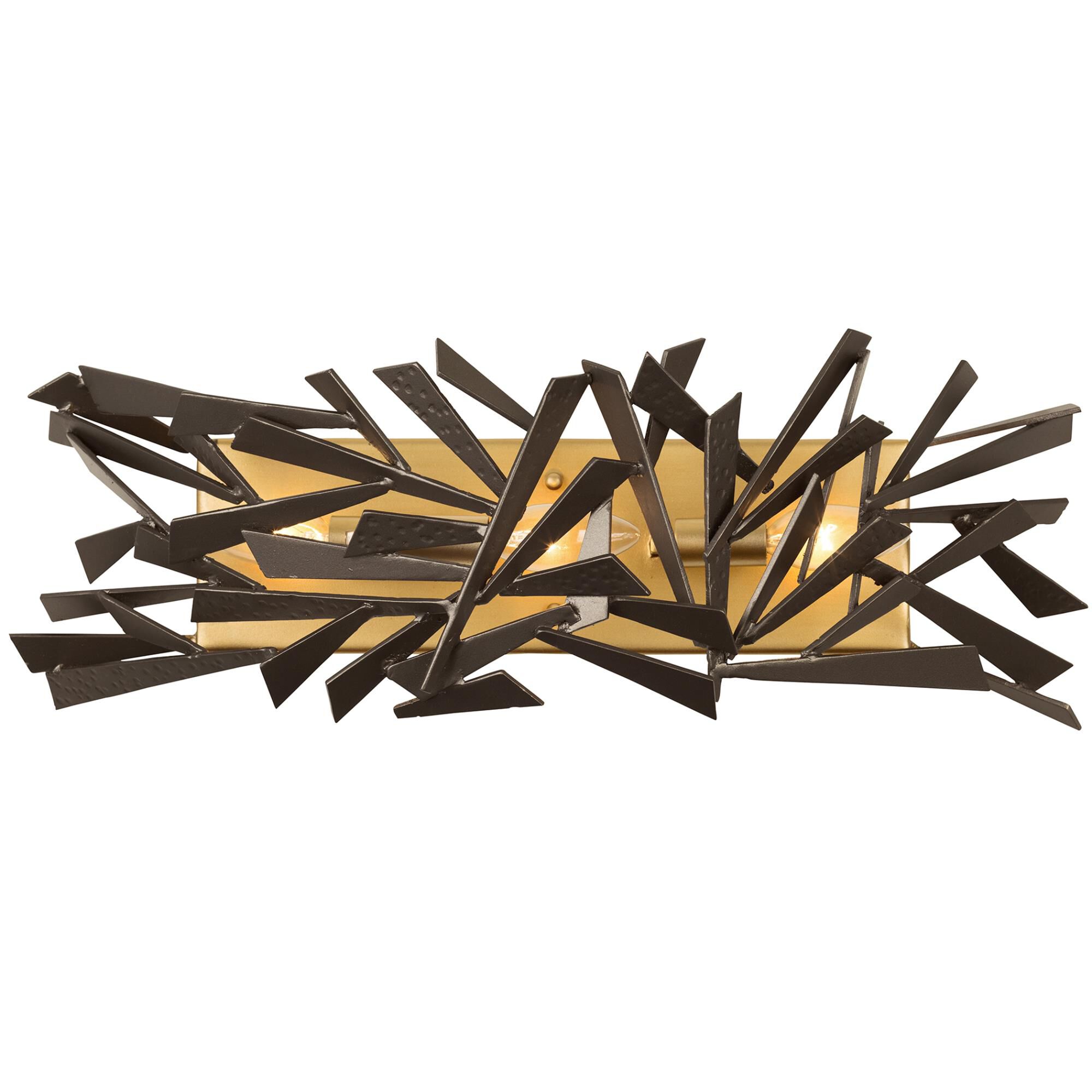 Shown in Antique Gold/Rustic Bronze finish