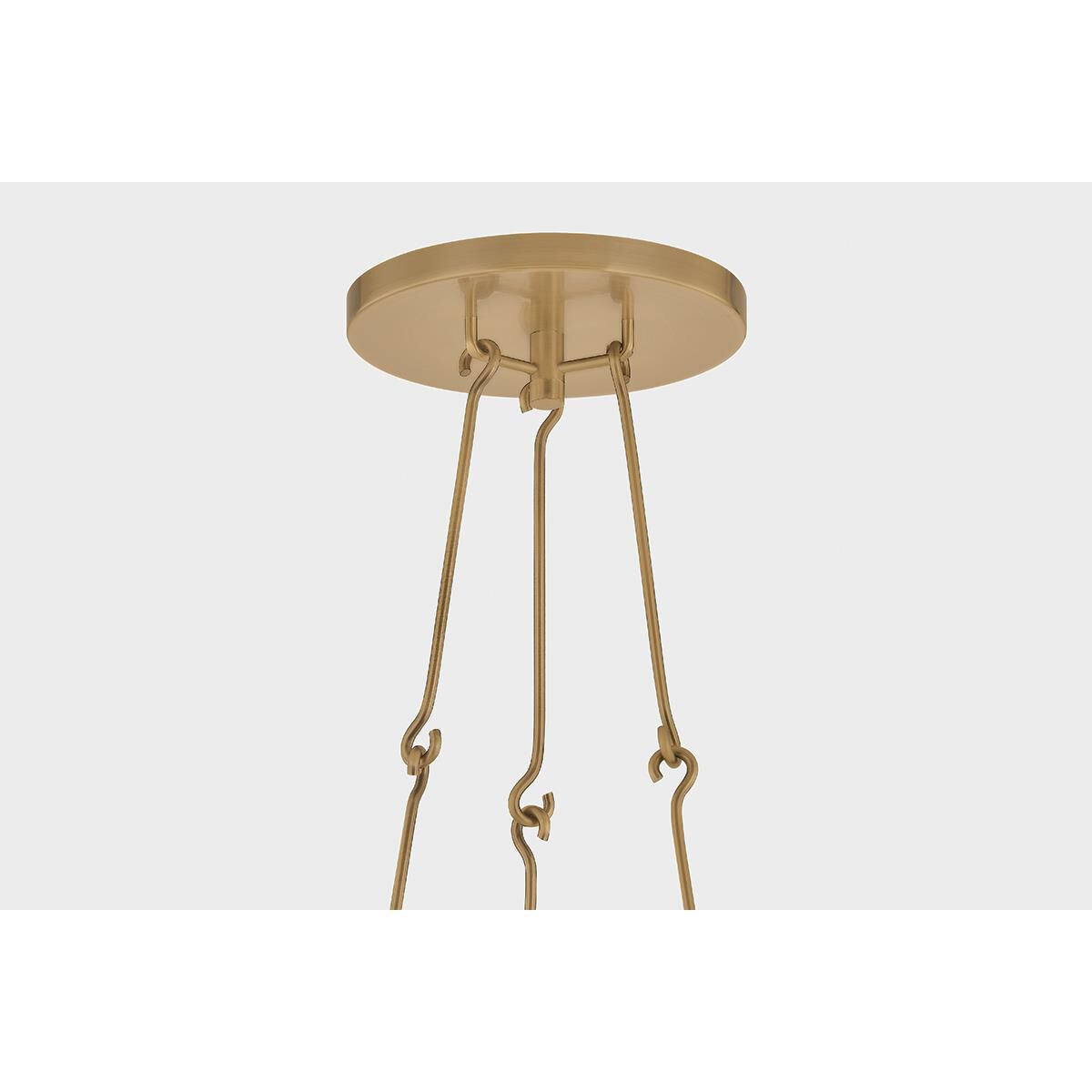 Shown in Patina Brass finish and Natural Linen shade