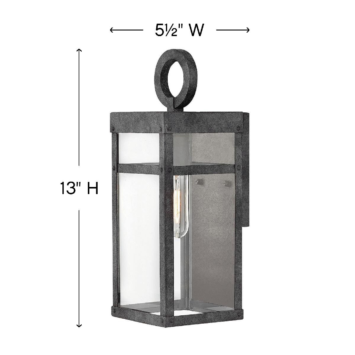 Hinkley Lighting Porter 13 Inch Tall Outdoor Wall Light