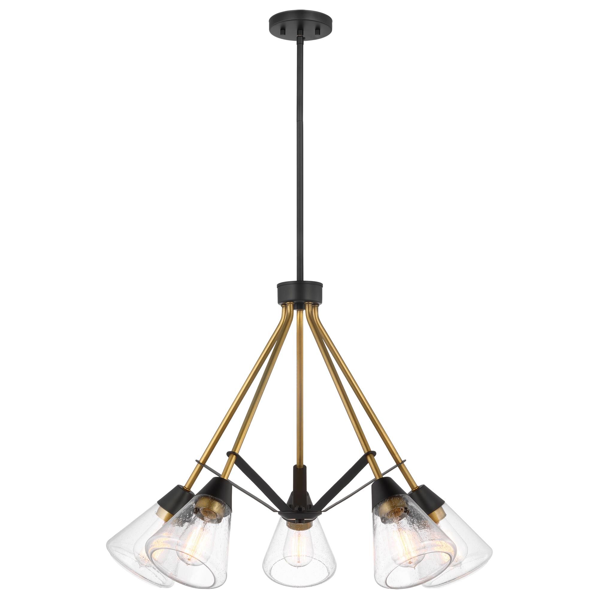 Starlight 28 Inch 5 Light Chandelier by Nuvo Lighting