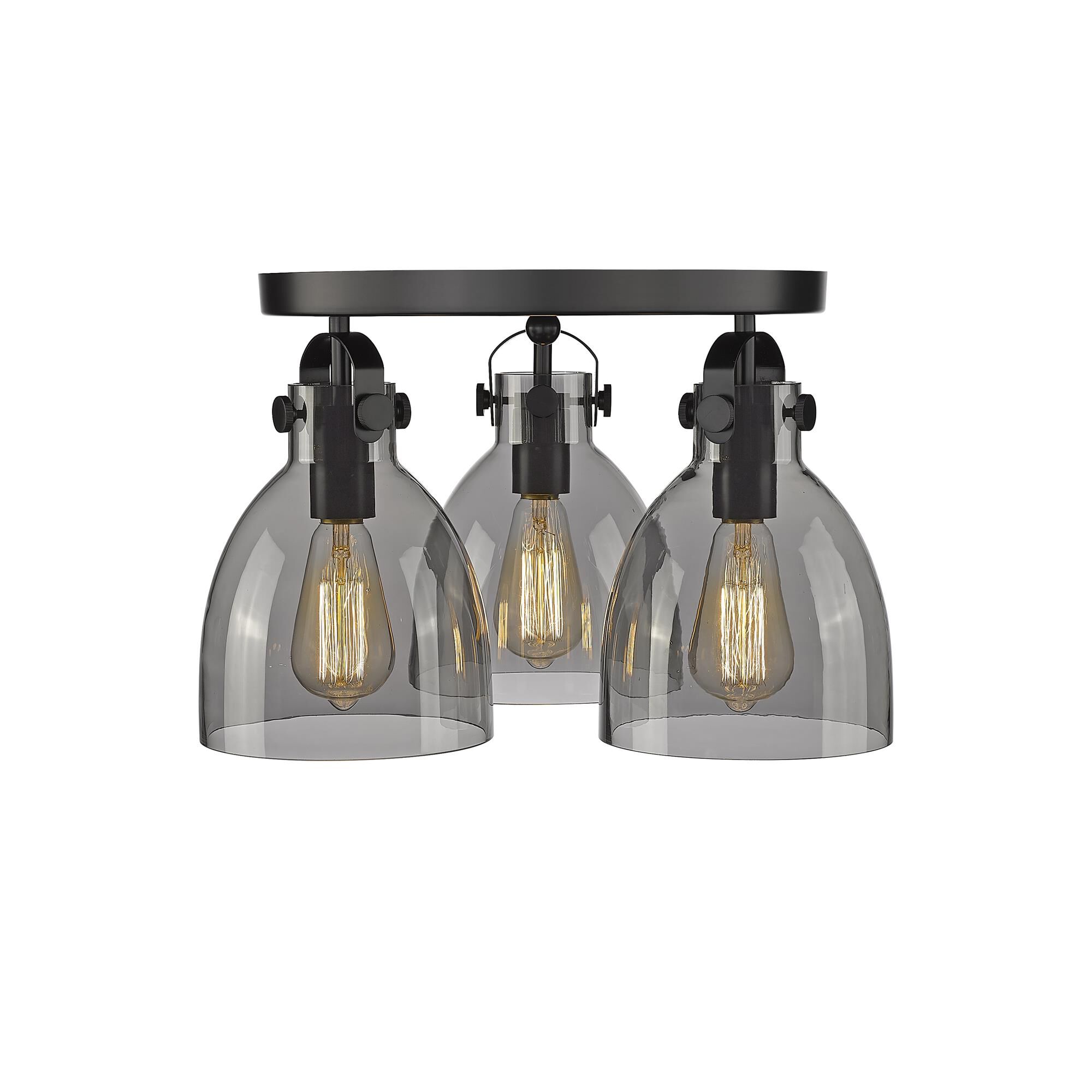 Shown in Matte Black finish and Plated Smoke glass