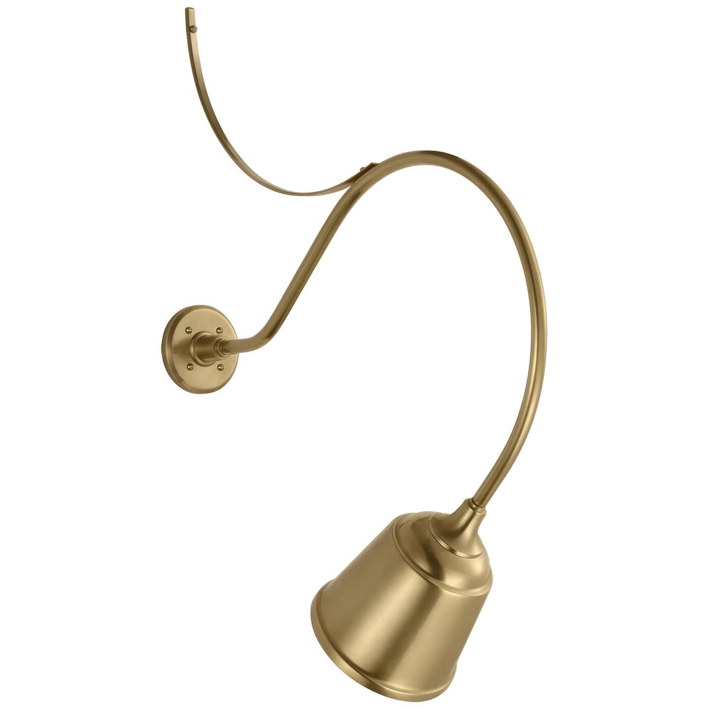 Shown in Hand-Rubbed Antique Brass finish and Gold shade