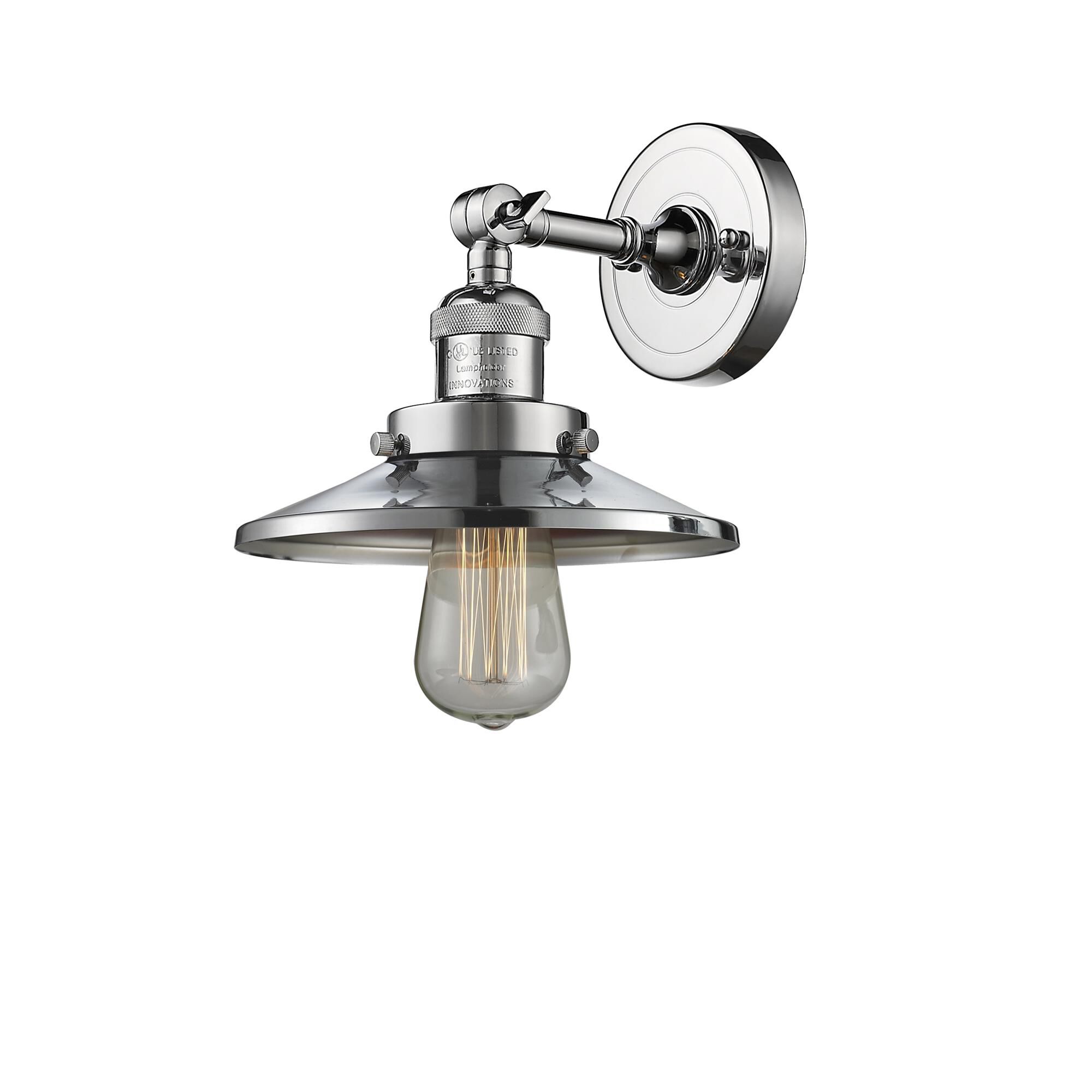 Shown in Polished Chrome finish and Polished Chrome shade