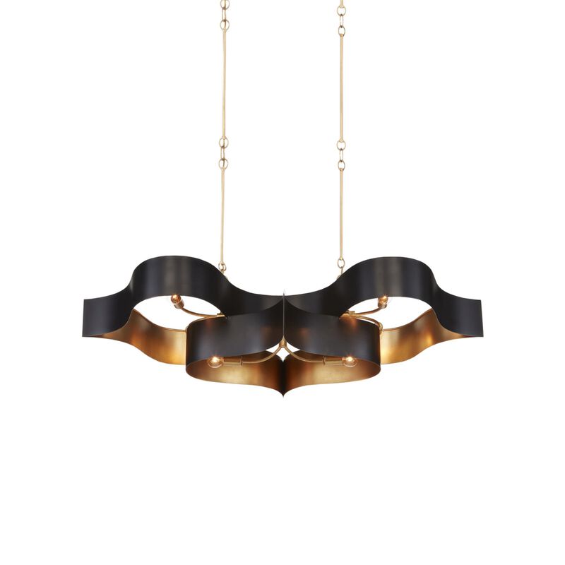 Grand Lotus 51 Inch Linear Suspension Light by Currey and Company