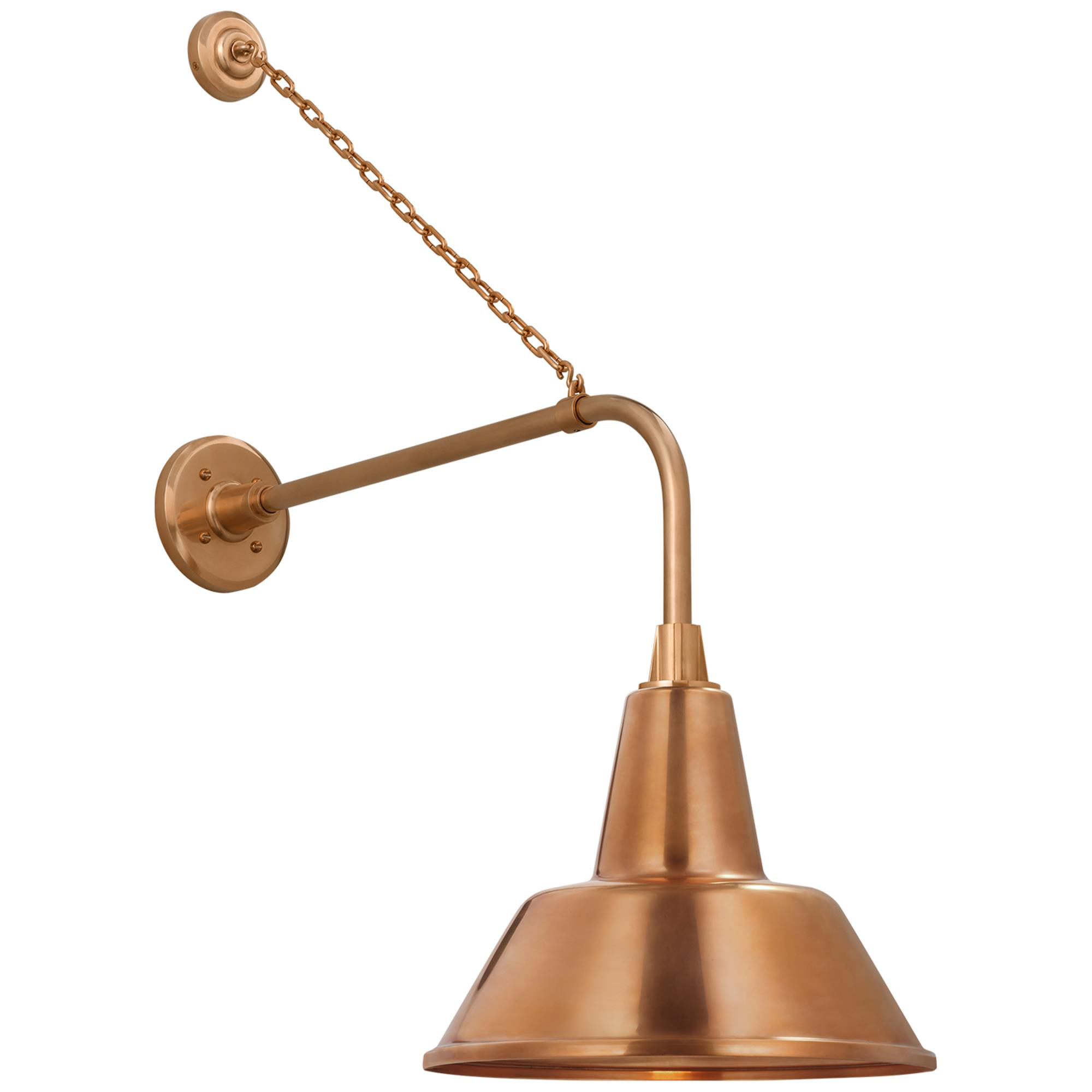 Shown in Soft Copper finish and Copper shade