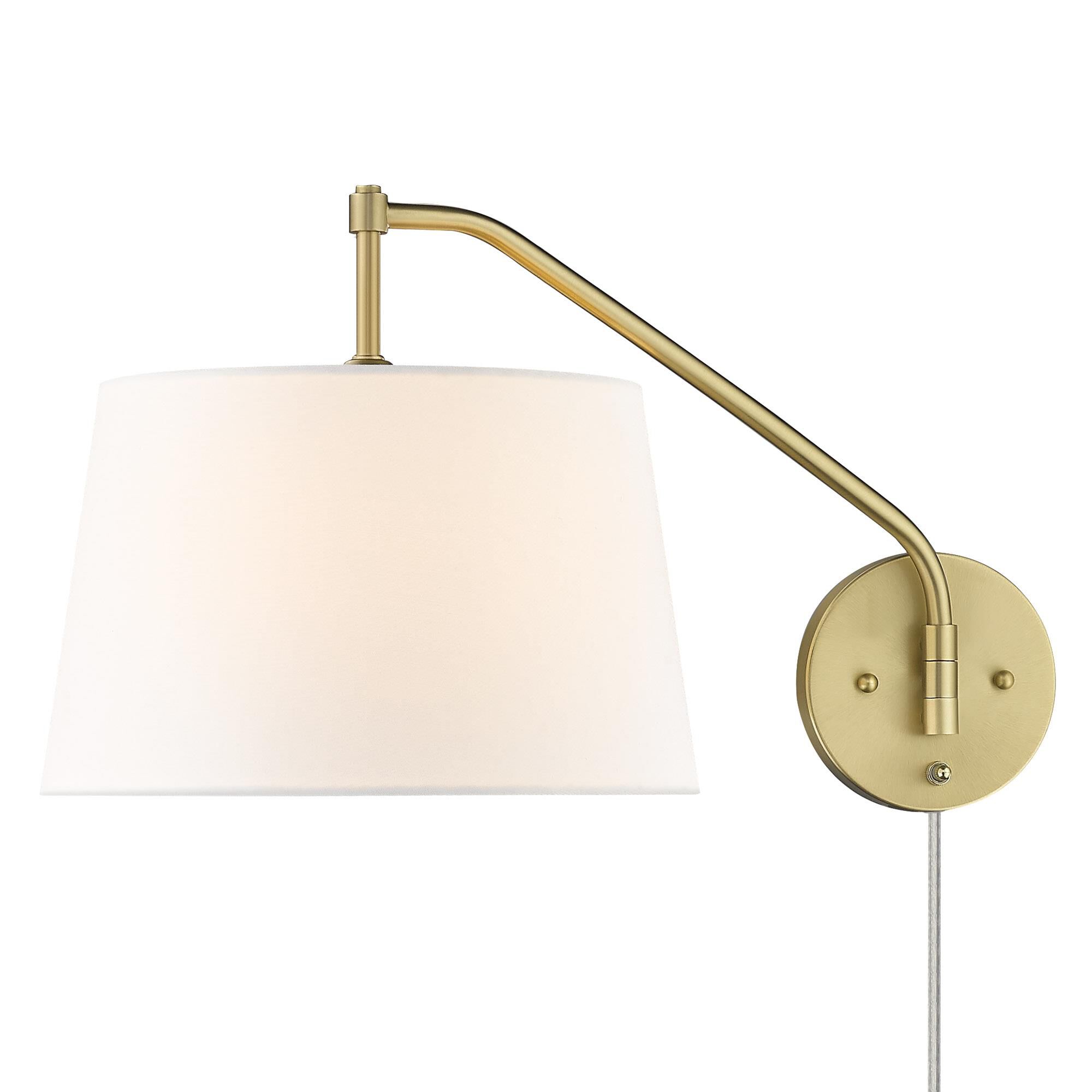 Ryleigh 19 Inch Wall Swing Lamp by Golden Lighting