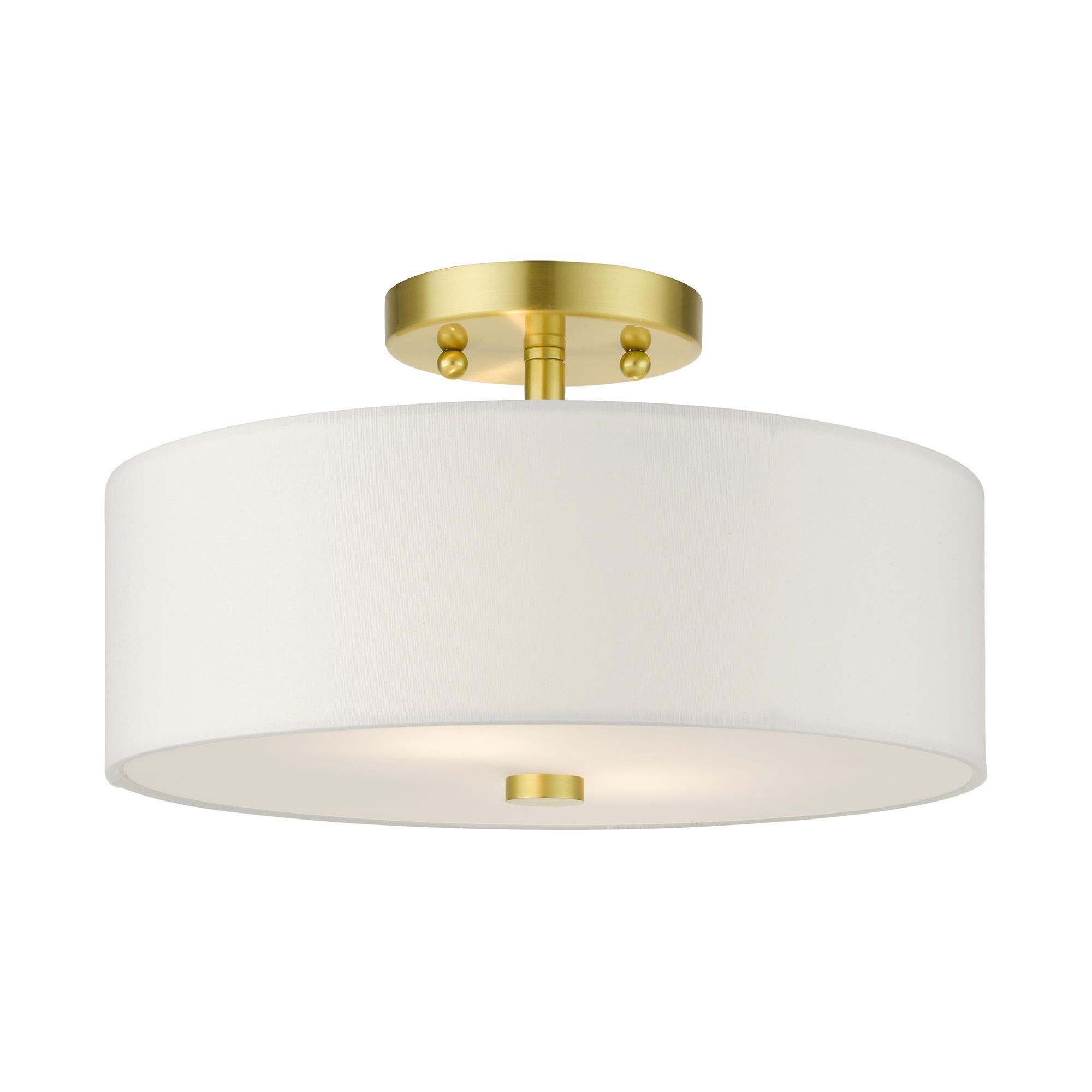 Meridian 2 Light Semi Flush Mount by Livex Lighting