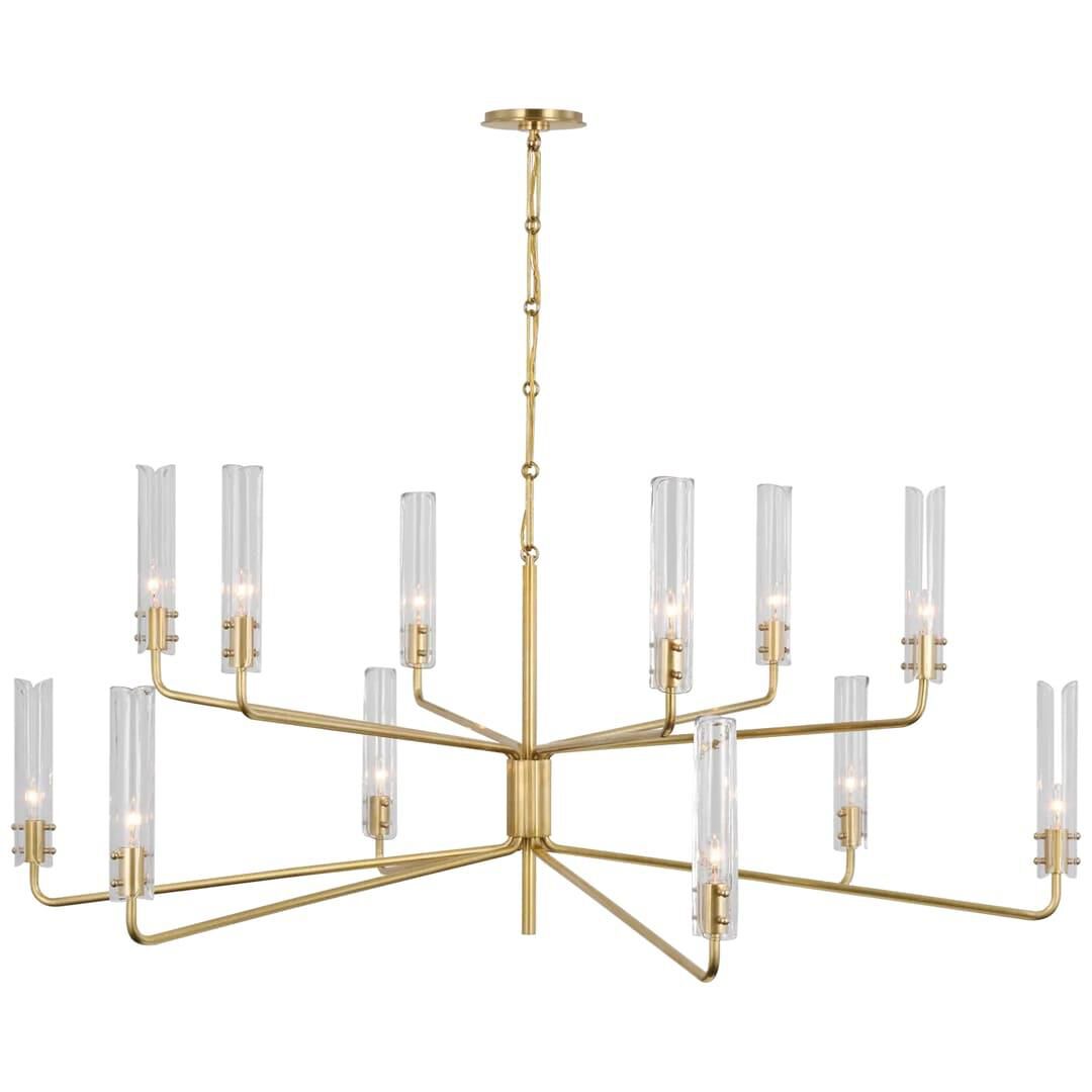 AERIN Casoria 56 Inch 12 Light LED Chandelier by Visual Comfort Signature Collection