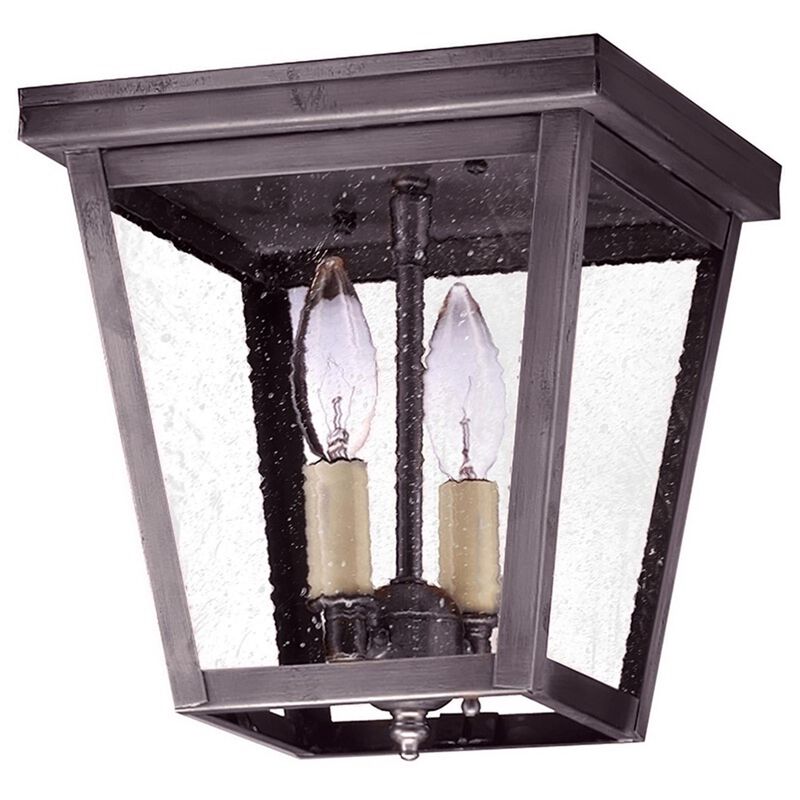 Williams 8 Inch 2 Light Outdoor Flush Mount by Northeast Lantern