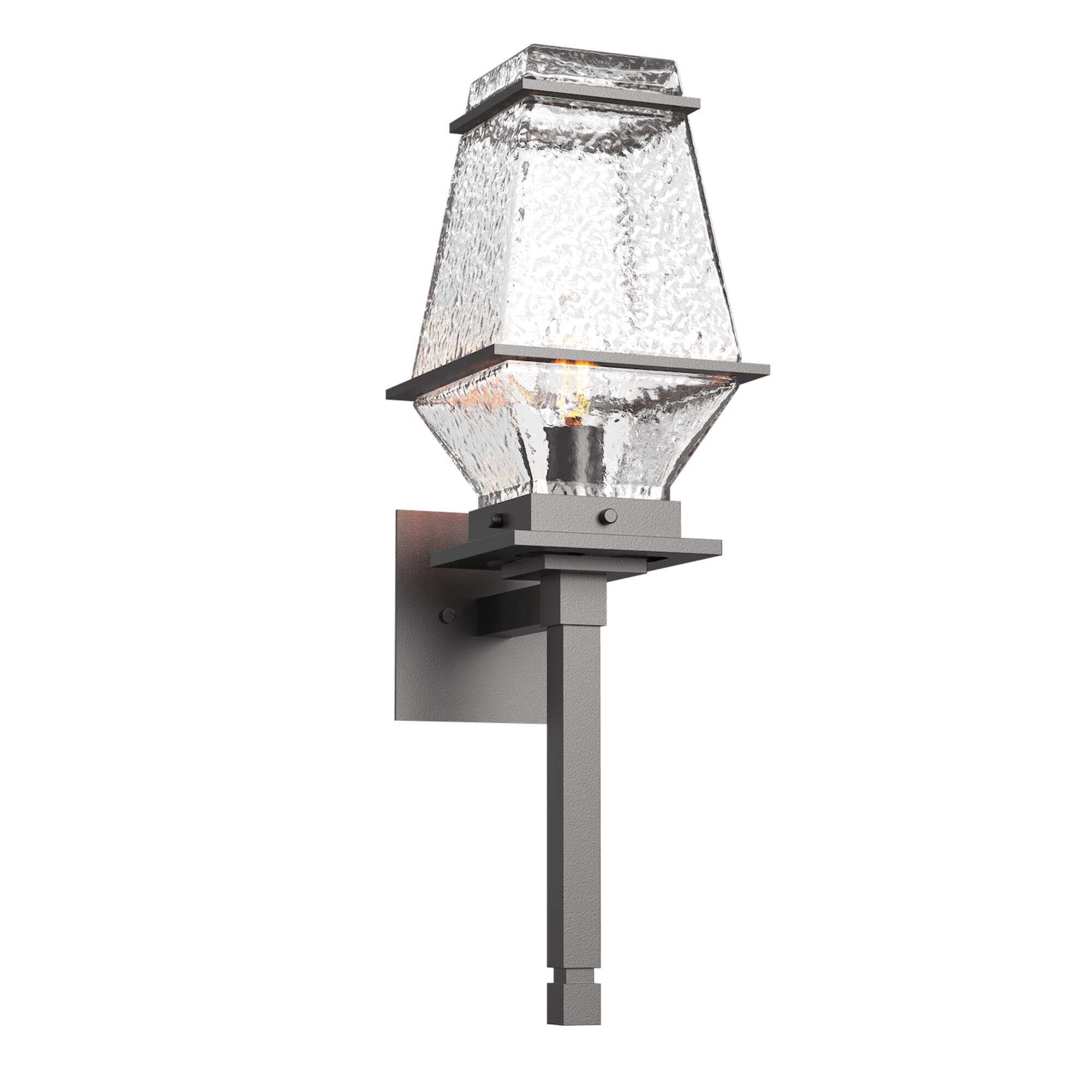 Shown in Argento Grey finish and Clear glass