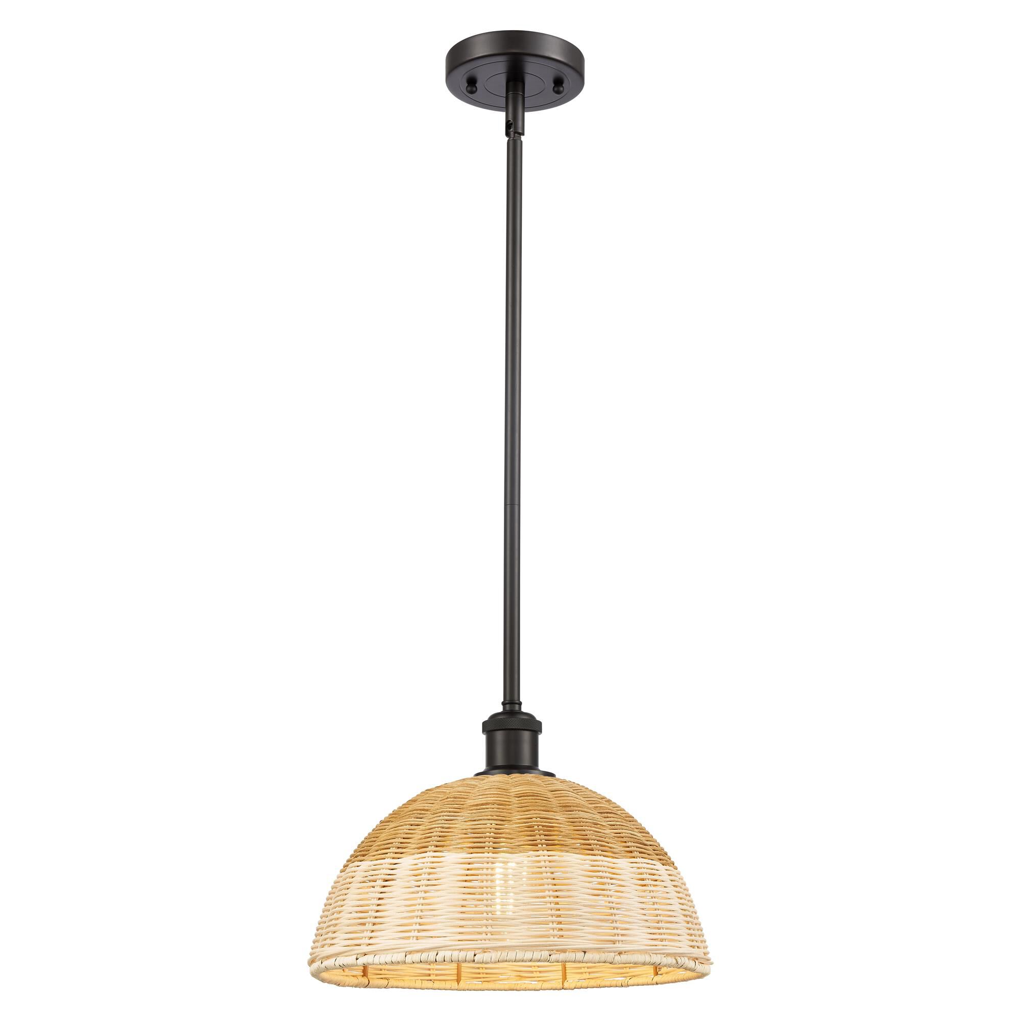 Shown in Oil Rubbed Bronze finish and Natural shade