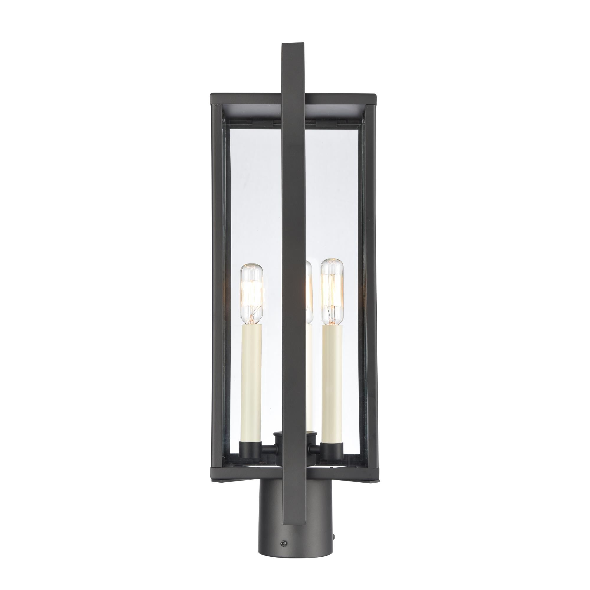 Shown in Matte Black finish and Clear  Shade glass and Clear Glass shade