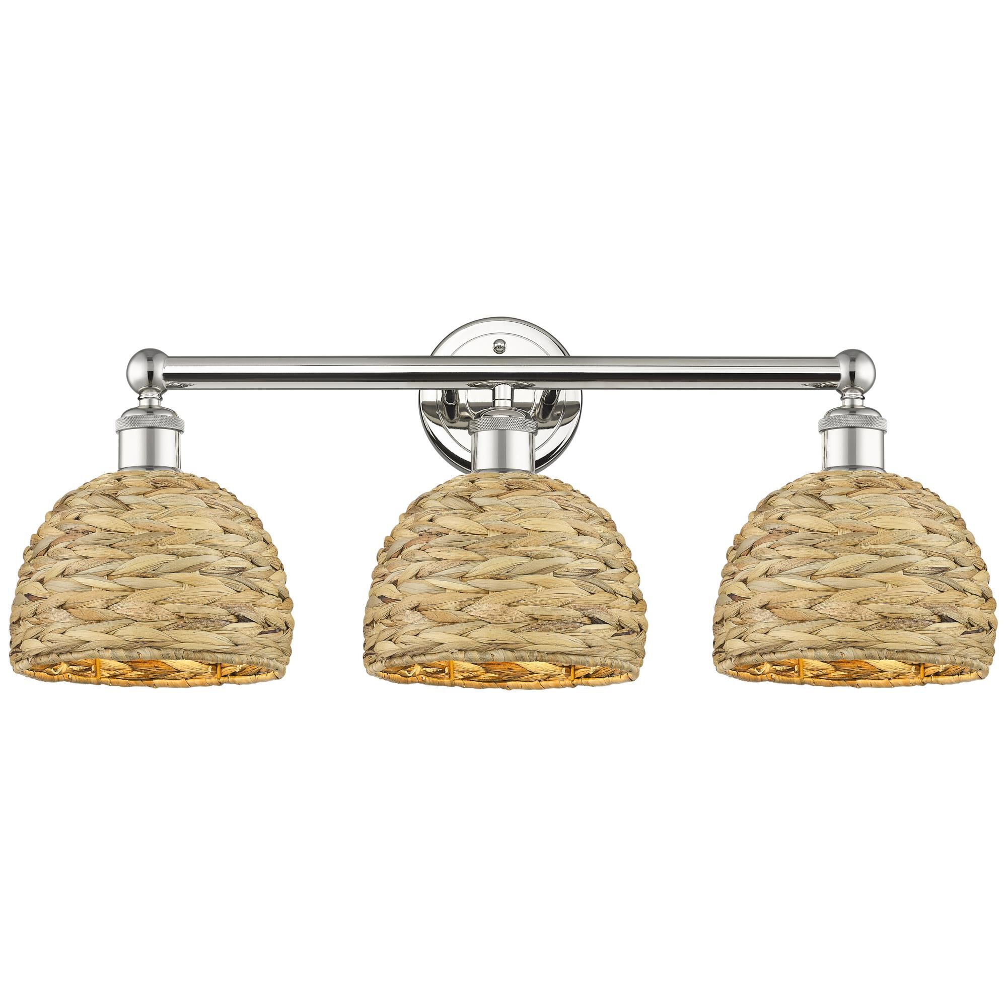 Bruno Marashlian Woven Rattan 26 Inch Bath Vanity Light by Innovations Lighting