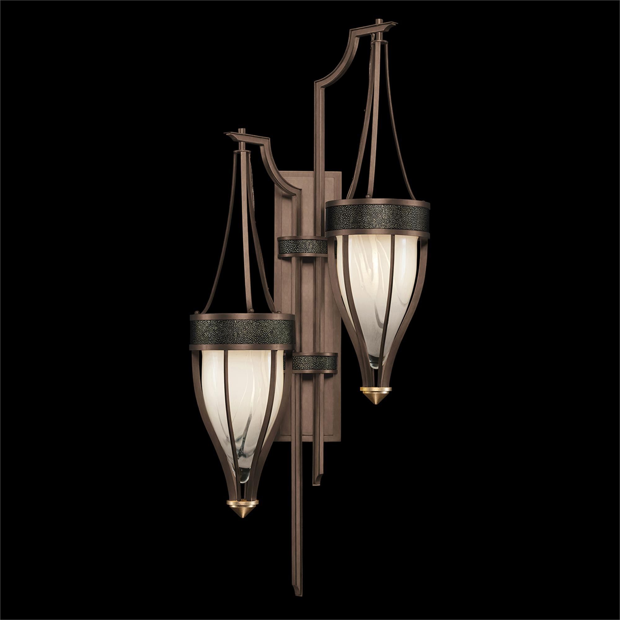 Shown in Bronze and Brass  finish and Black Knight accent
